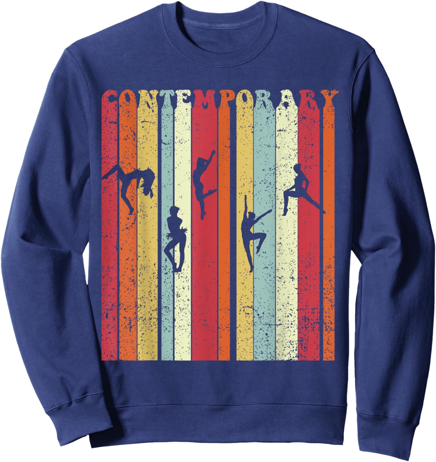 Contemporary Dancing Retro Dance Lover Dancer Men Women Sweatshirt - Sweatshirt | Navy