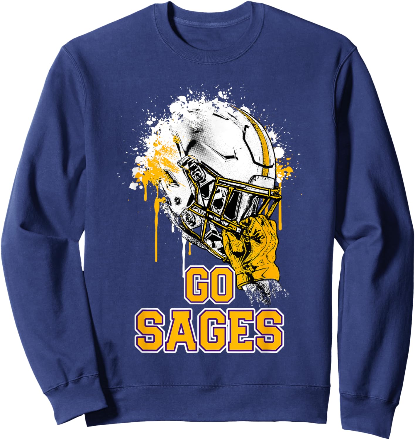 Monticello Sages Rising Helmet GO! Sweatshirt - Sweatshirt | Navy