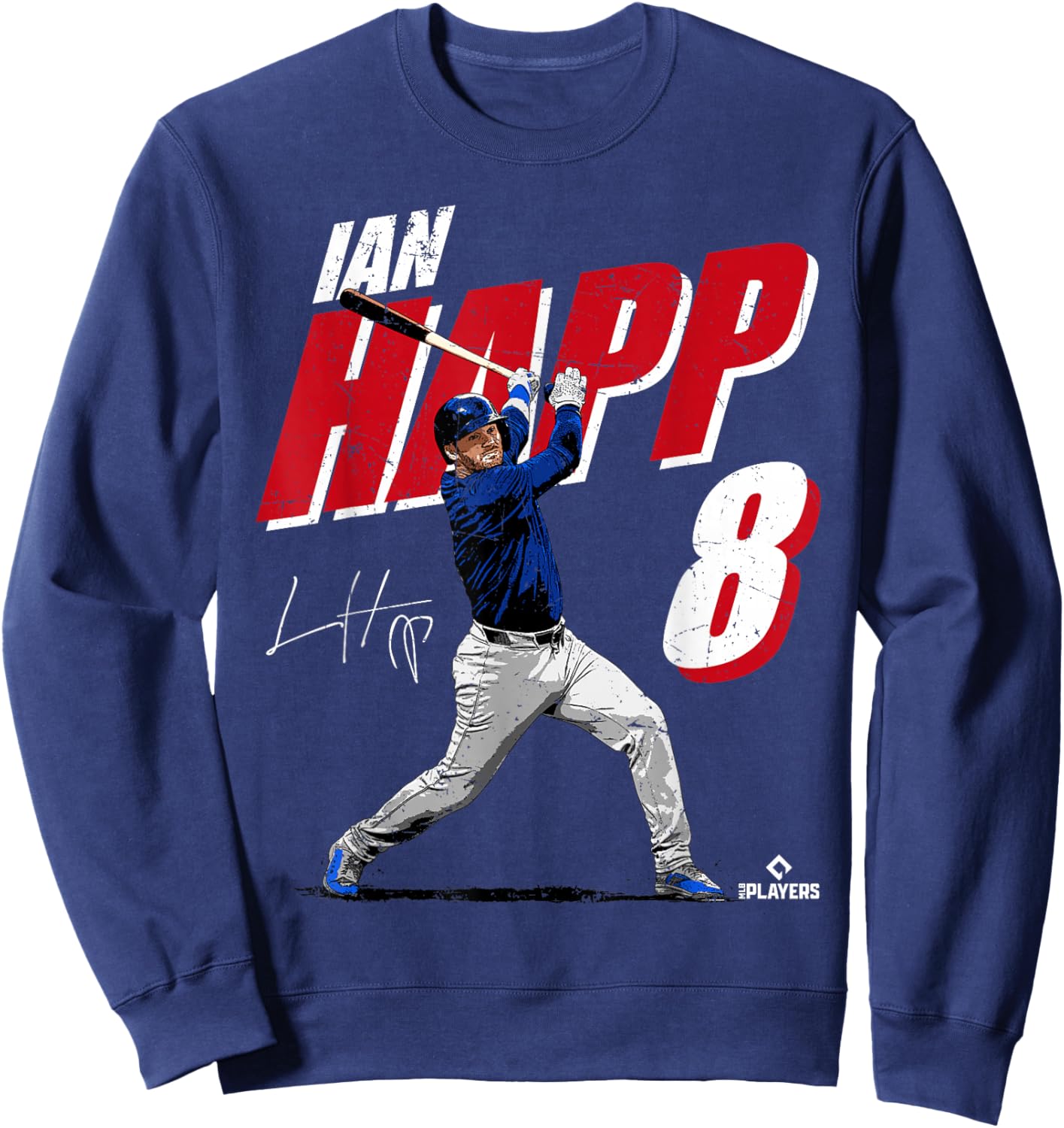 Ian Happ | Chicago Baseball Players | MLBIHP3001 Sweatshirt - Sweatshirt | Navy
