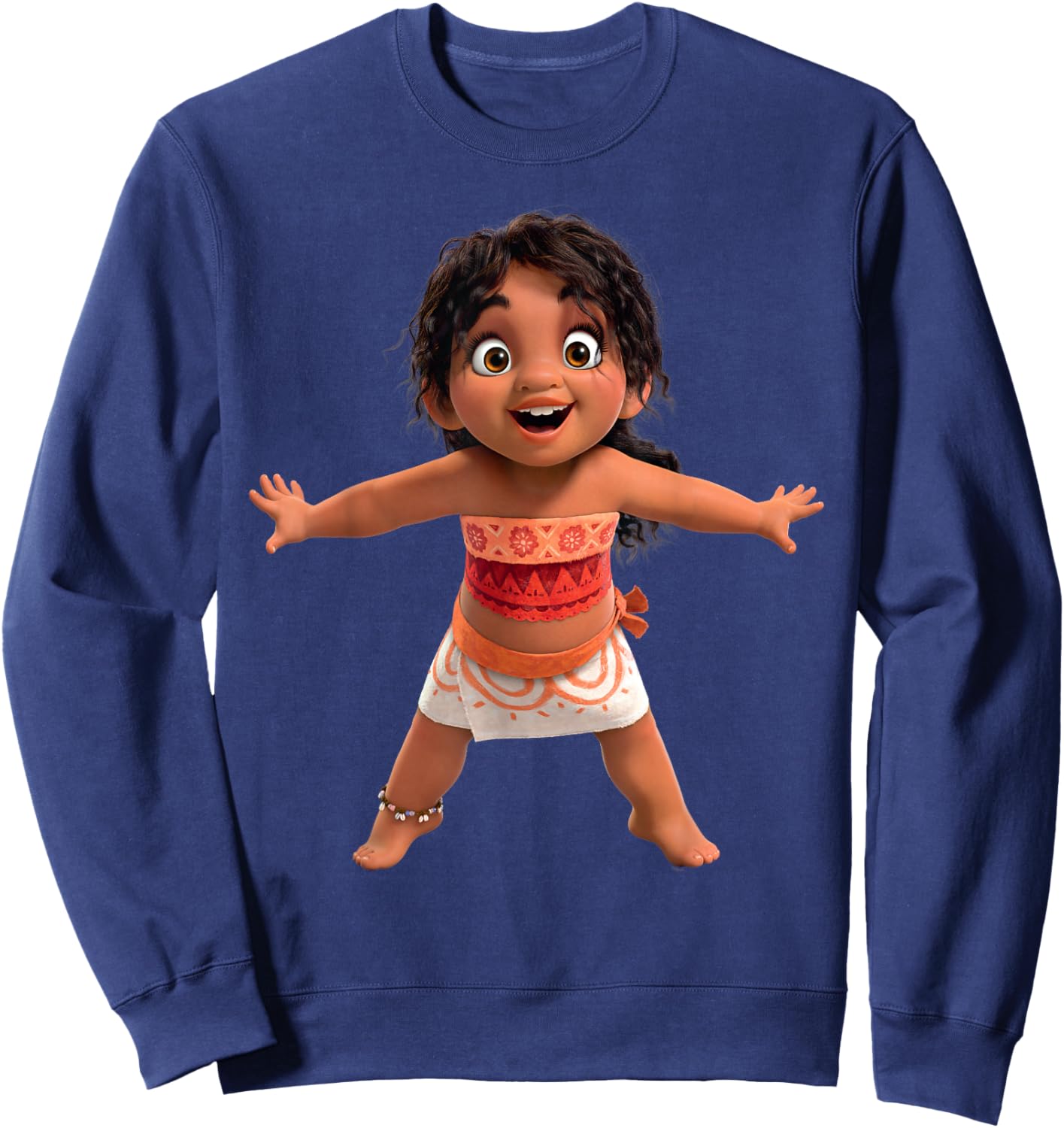 Disney Moana 2 Moana’s Little Sister Simea Excited Sweatshirt - Sweatshirt | Navy