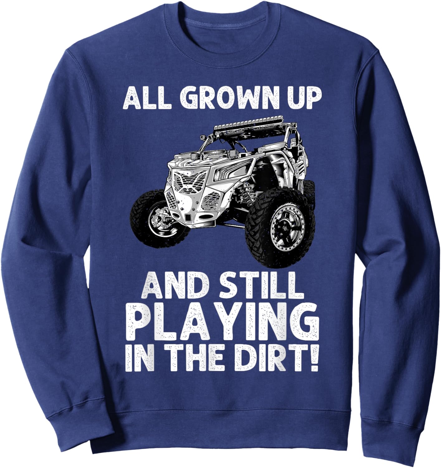 Funny SxS Design Women Offroading UTV Side By Side Sweatshirt - Sweatshirt | Navy