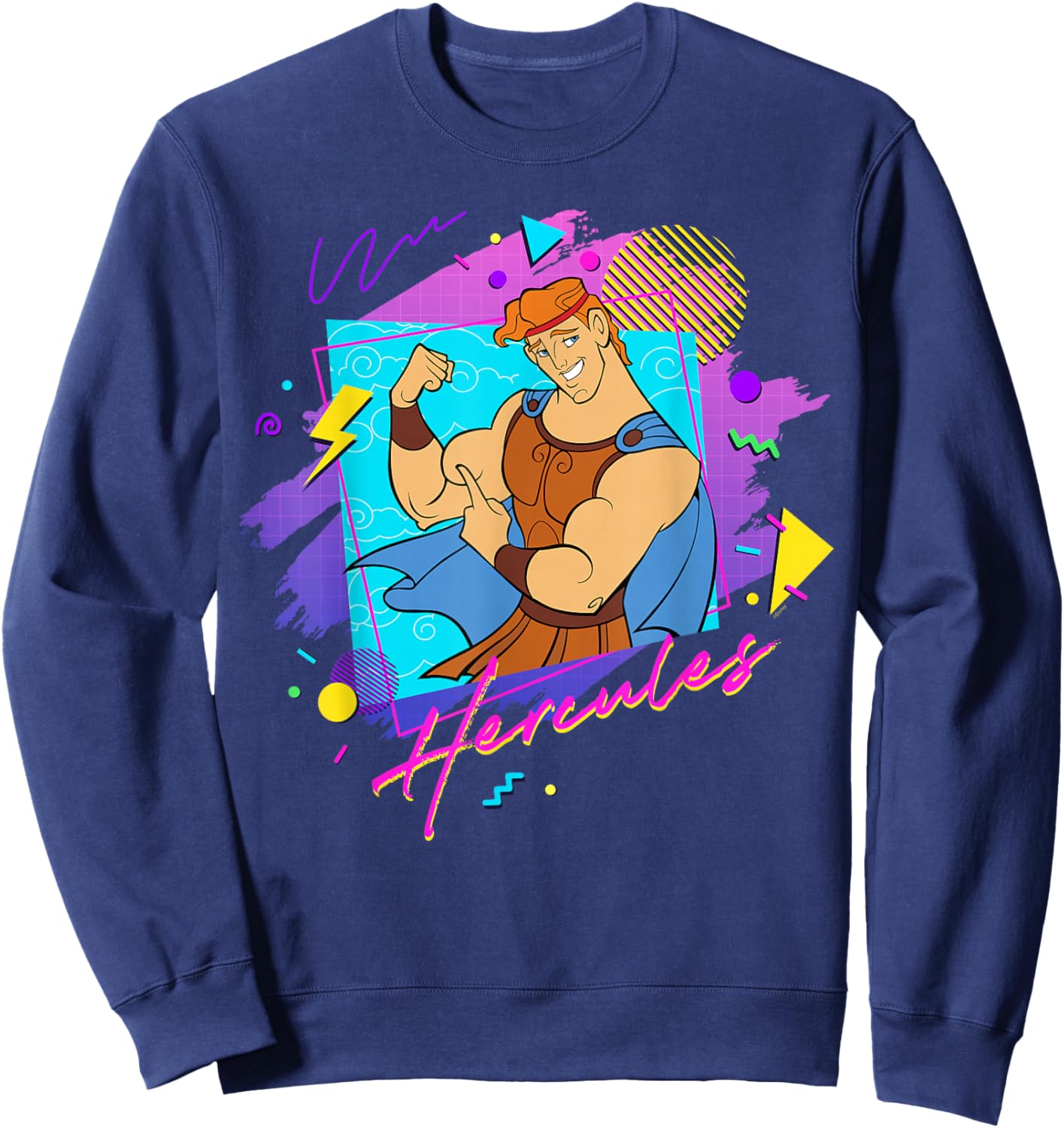 Disney Hercules Valentine’s Day Couples Matching Hercules Sweatshirt - Sweatshirt | Navy