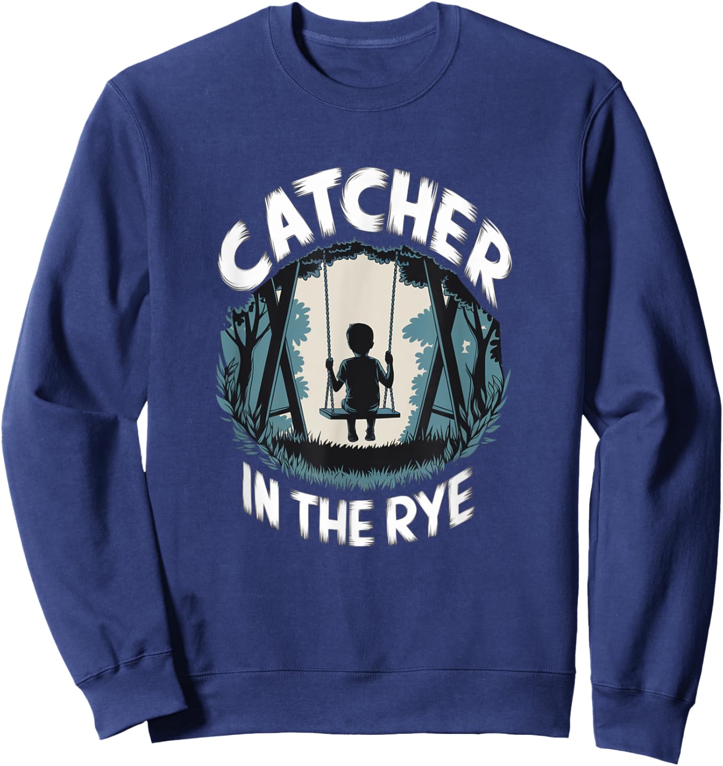 Catcher in the Rye Book Lover Nostalgia Classic Literature Sweatshirt - Sweatshirt | Navy
