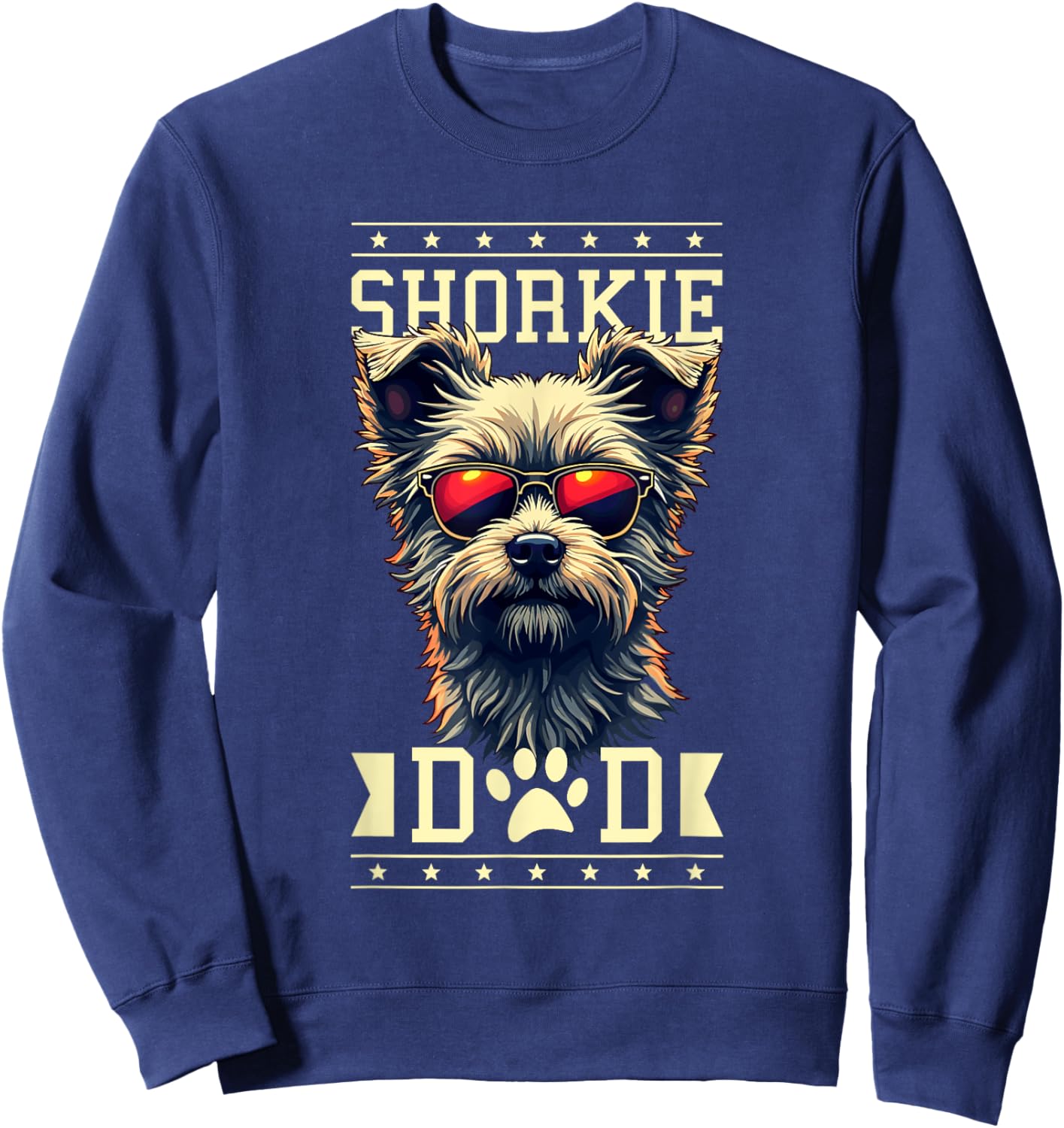 Shorkie Dad Shorkies Shih Tzu Yorkshire Terrier Sweatshirt - Sweatshirt | Navy