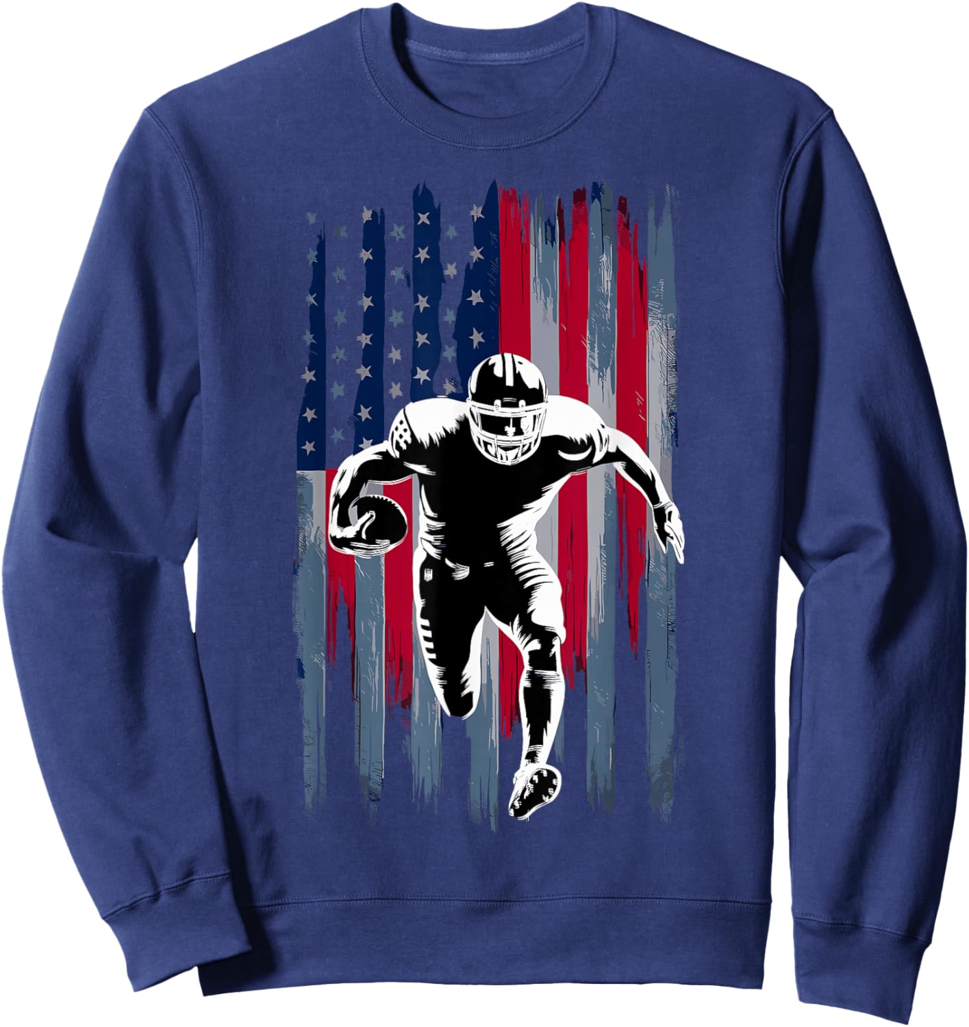 American Football Flag Sweatshirt - Sweatshirt | Navy
