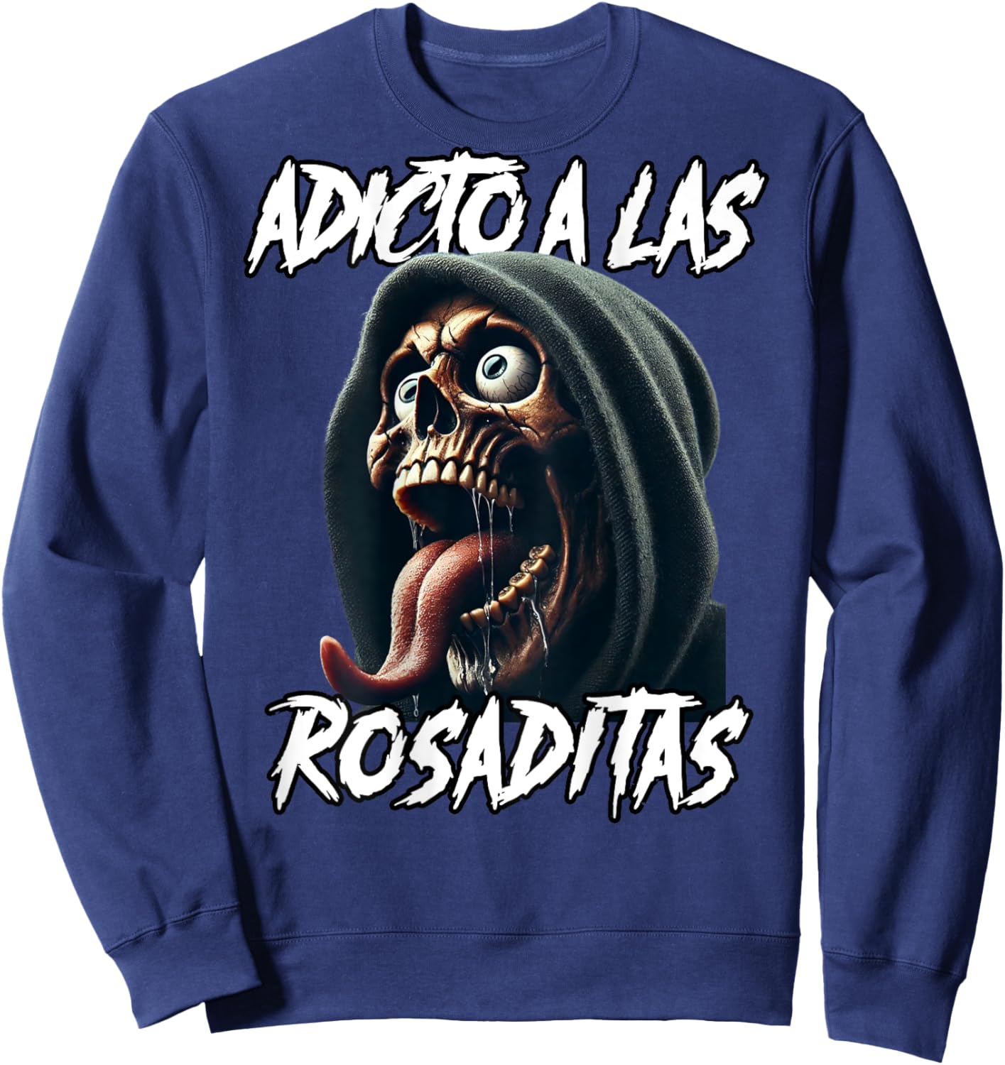 Adicto a las rosaditas gym. Espalda Sweatshirt - Sweatshirt | Navy