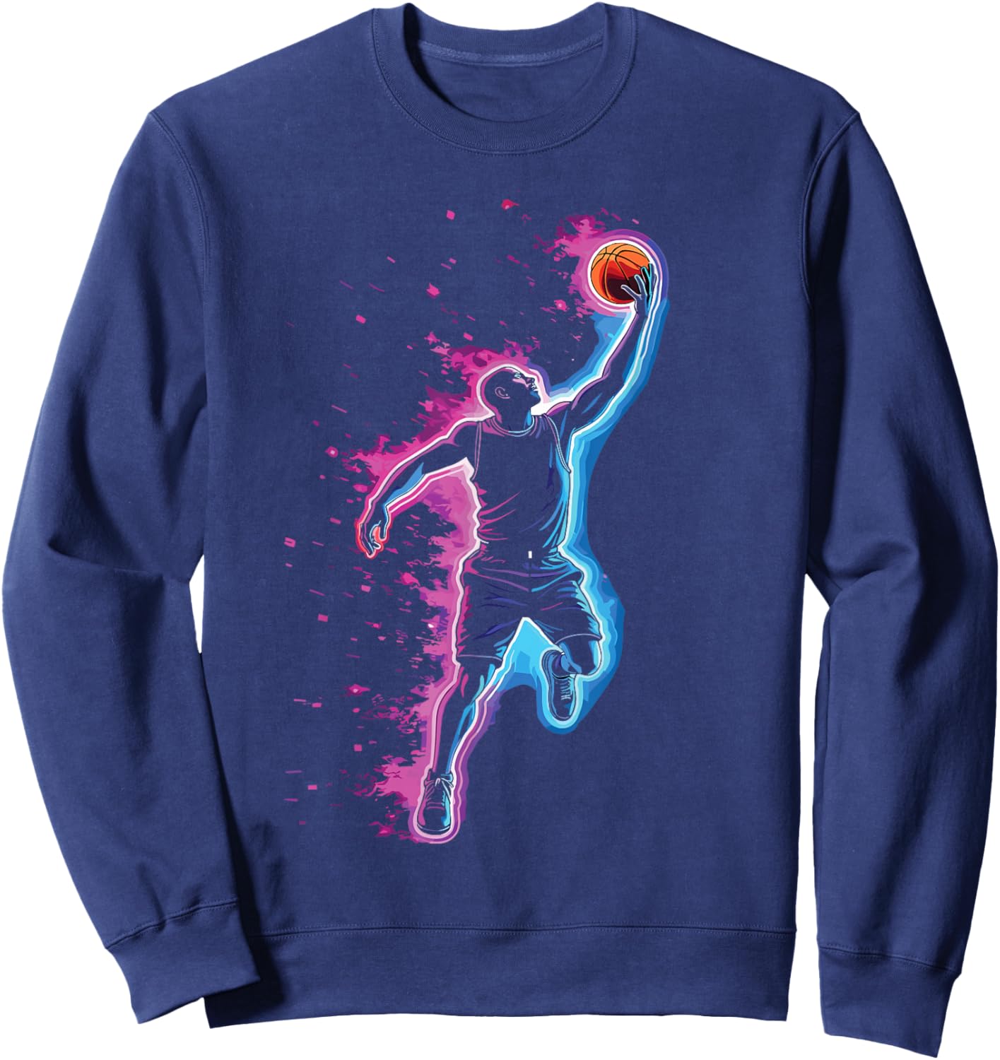 Basketball & Basketball Graphic | Kids, Boys | Men & Women Sweatshirt - Sweatshirt | Navy