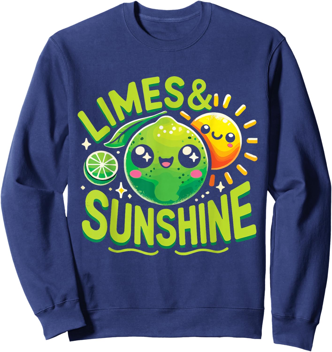 Limes & Sunshine Sweatshirt - Sweatshirt | Navy