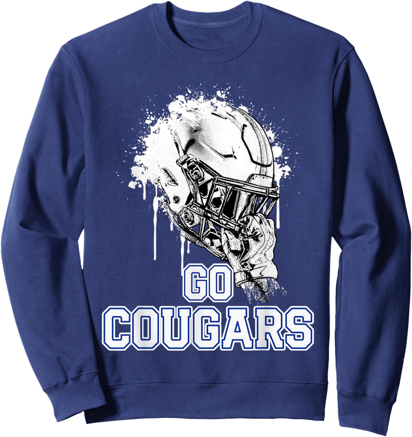 Beaumont Cougars Rising Helmet GO! Sweatshirt - Sweatshirt | Navy