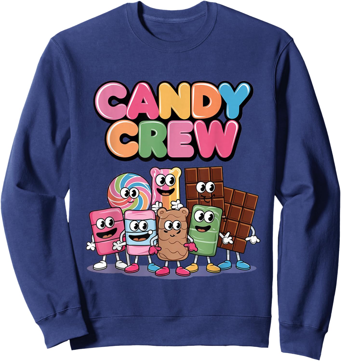 Candy Crew Decorations Sweetie Candy Squad Sweatshirt - Sweatshirt | Navy