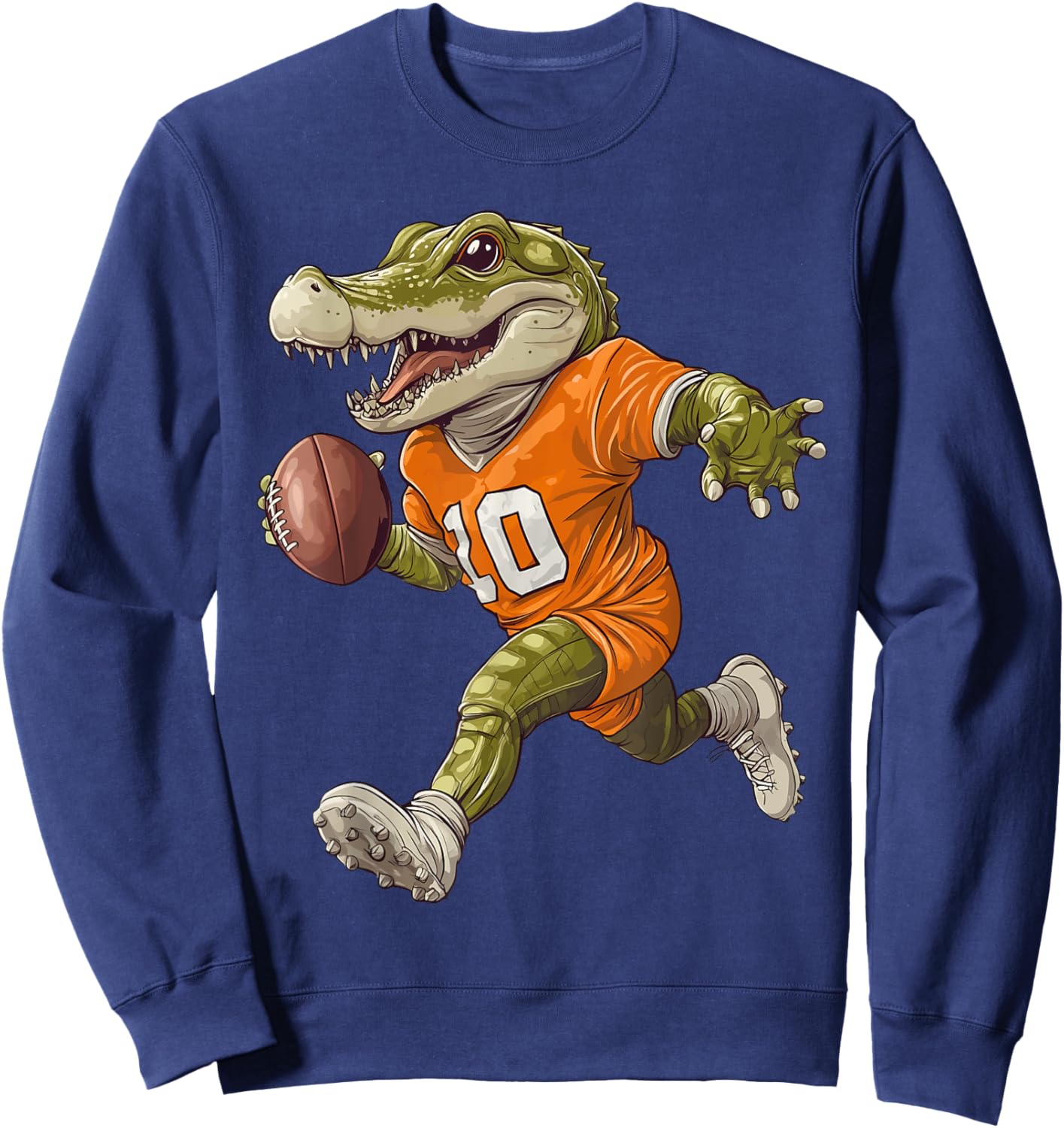 Football Alligator Apparel Sport Design Football Player Sweatshirt - Sweatshirt | Navy