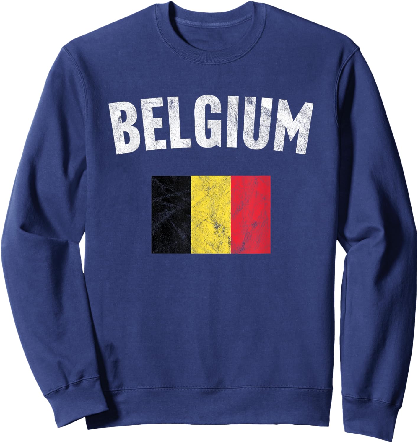 Belgium Flag Sweatshirt - Sweatshirt | Navy