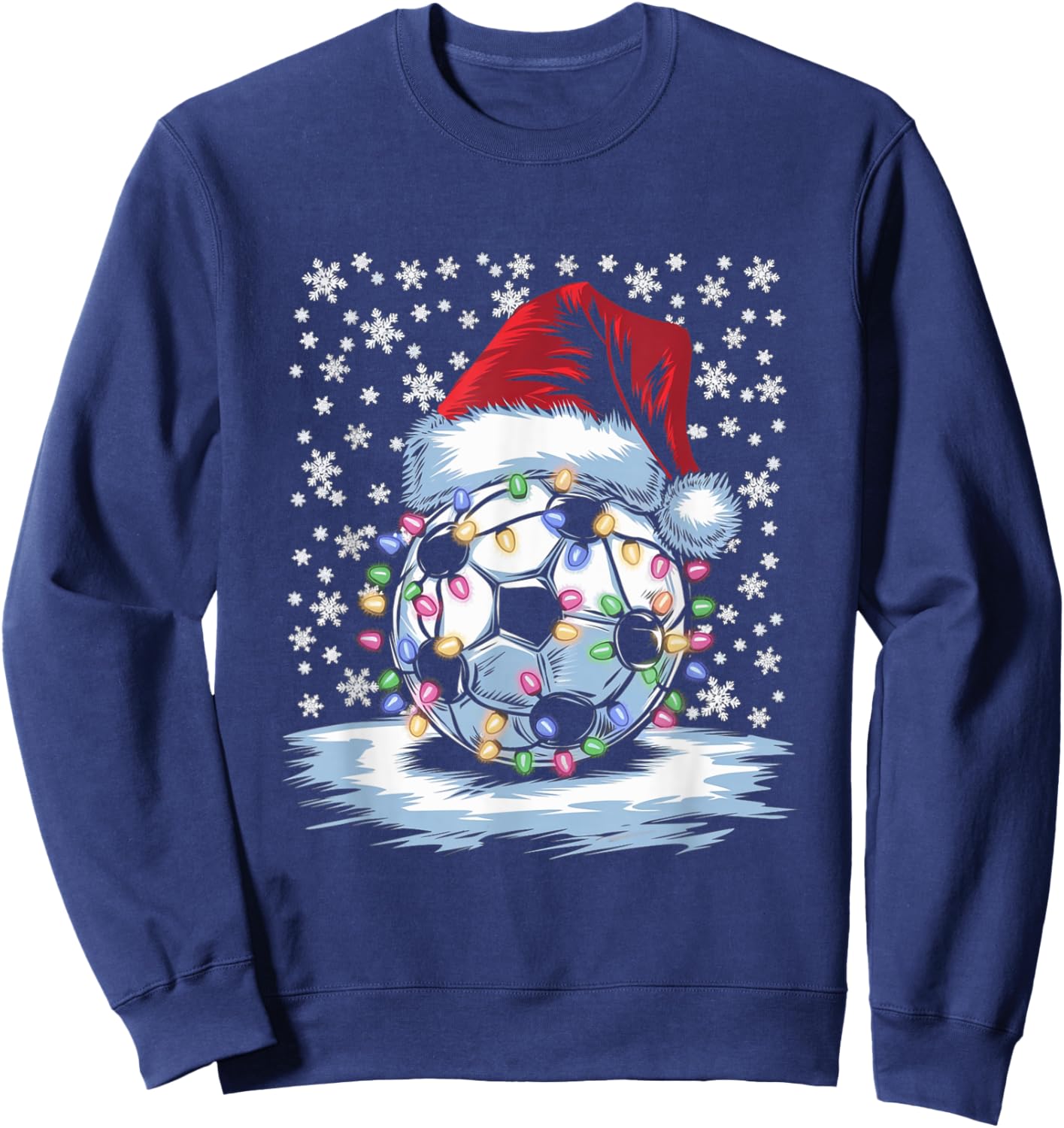 Festive Christmas Soccer Sweatshirt - Sweatshirt | Navy