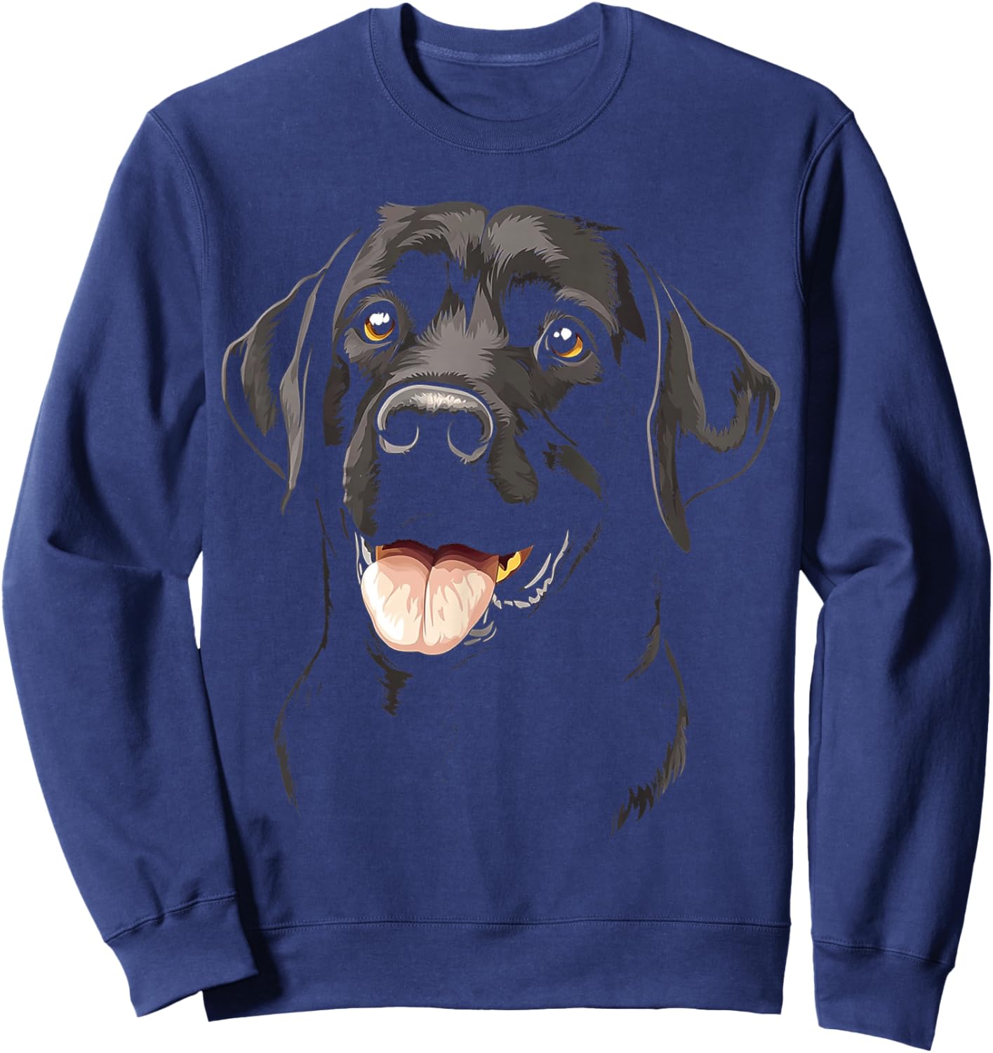 Labrador Retriever Dog Motif Pet Art Labrador Retriever Sweatshirt - Sweatshirt | Navy