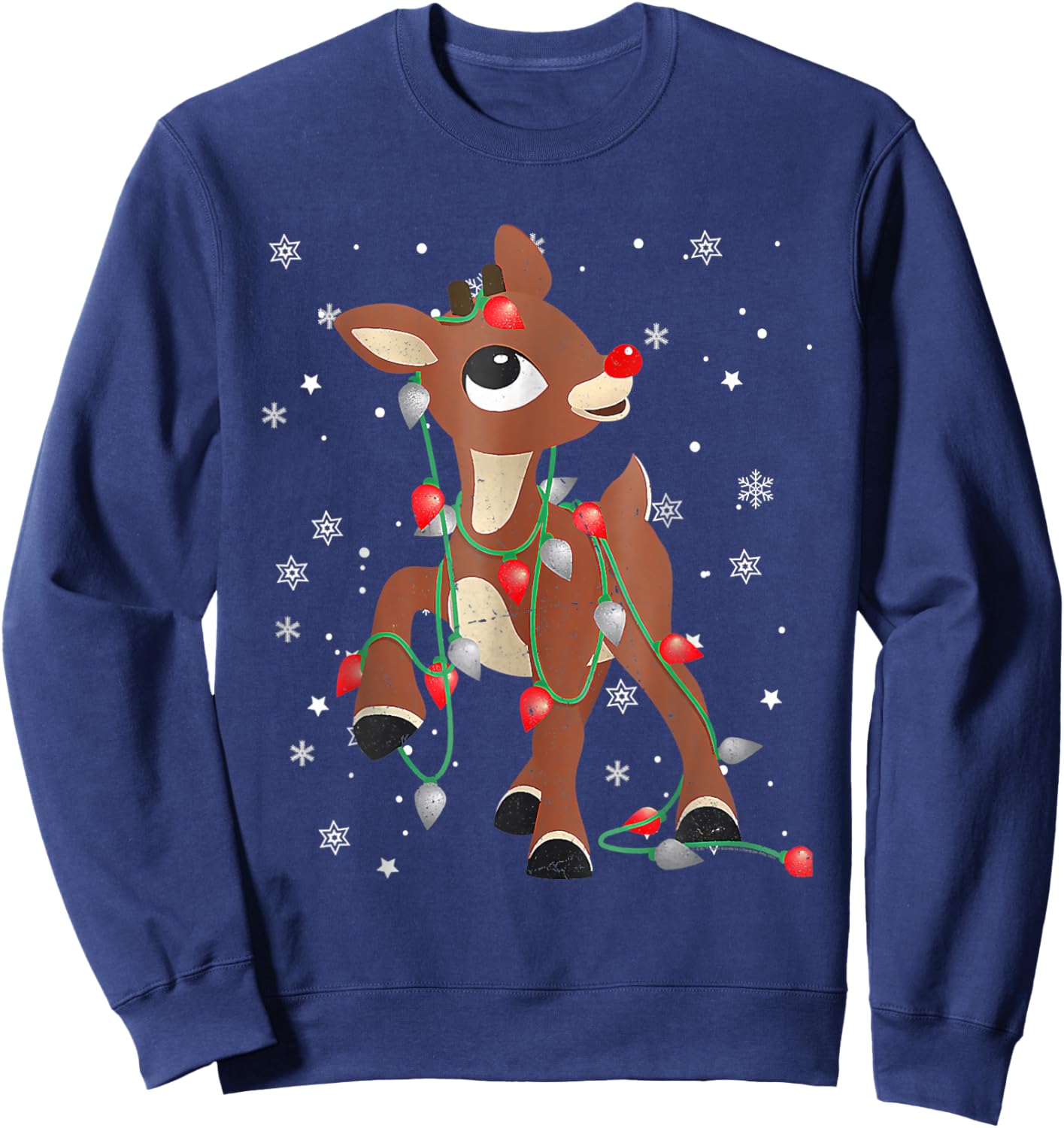 Rudolph The Red Nose Reindeer For Kids And Christmas Fan Sweatshirt - Sweatshirt | Navy