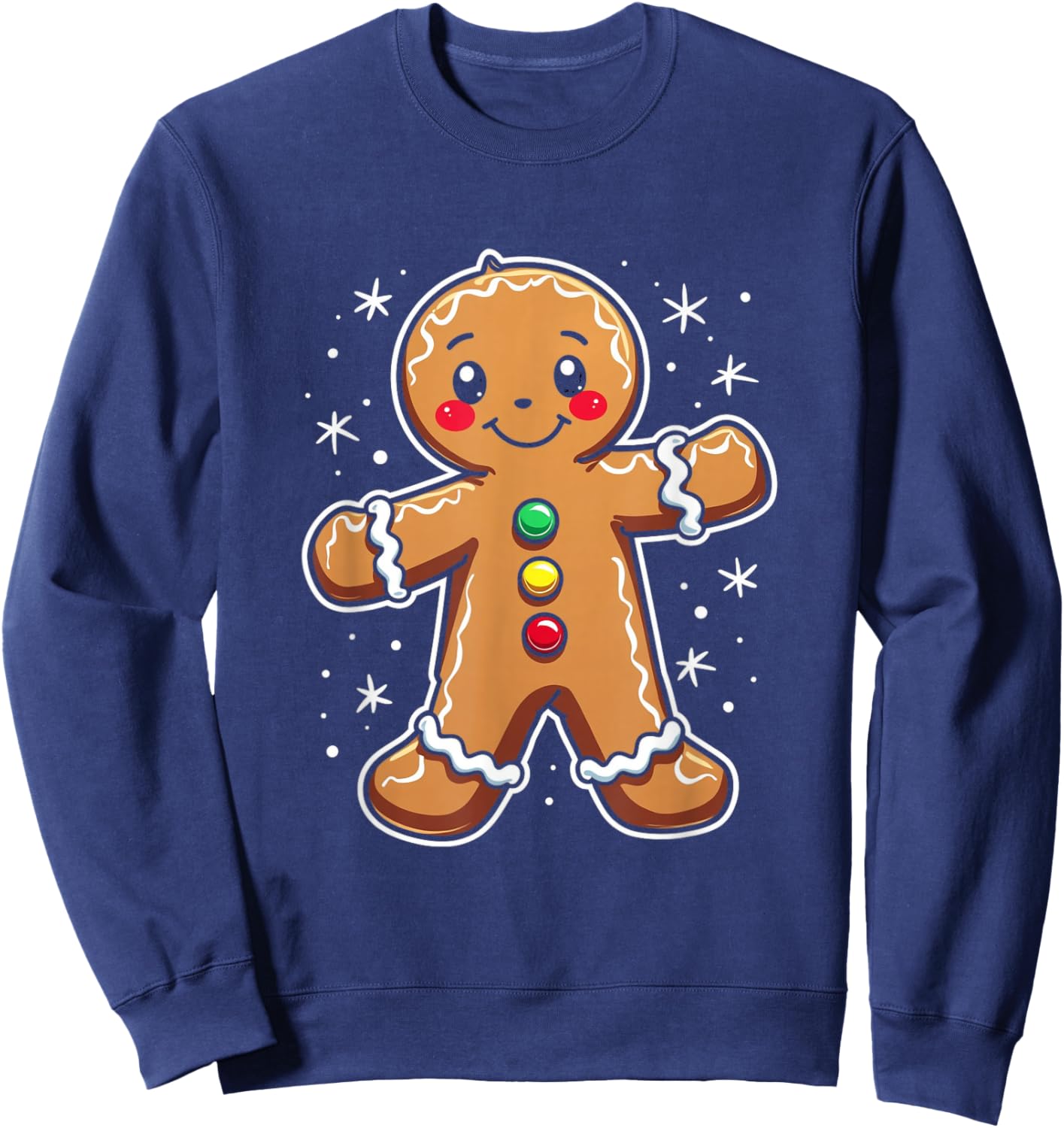 Gingerbread Man Holiday Sweatshirt - Sweatshirt | Navy