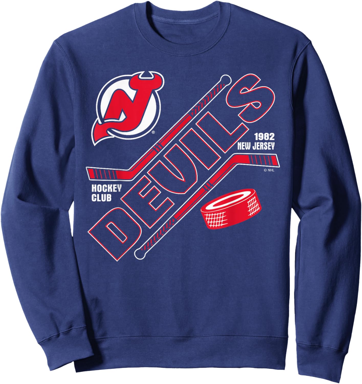 New Jersey Devils Force Black Officially Licensed Sweatshirt - Sweatshirt | Navy