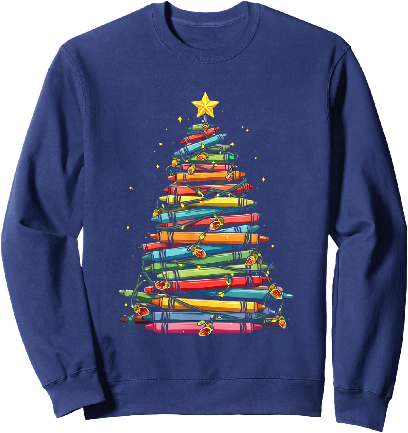 Christmas Book Tree Sweatshirt - Sweatshirt | Navy