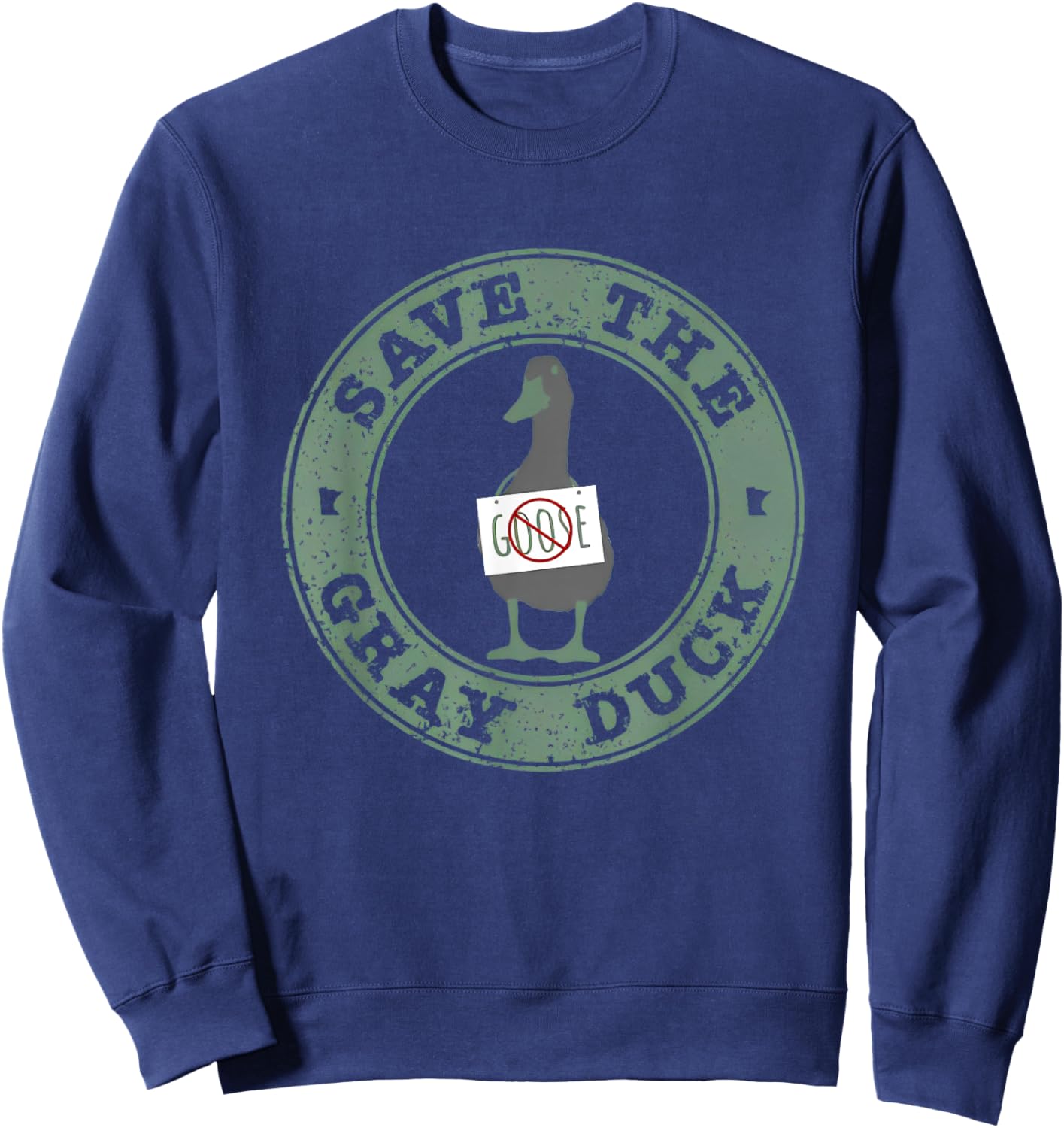 Save The Gray Duck Sweatshirt - Sweatshirt | Navy