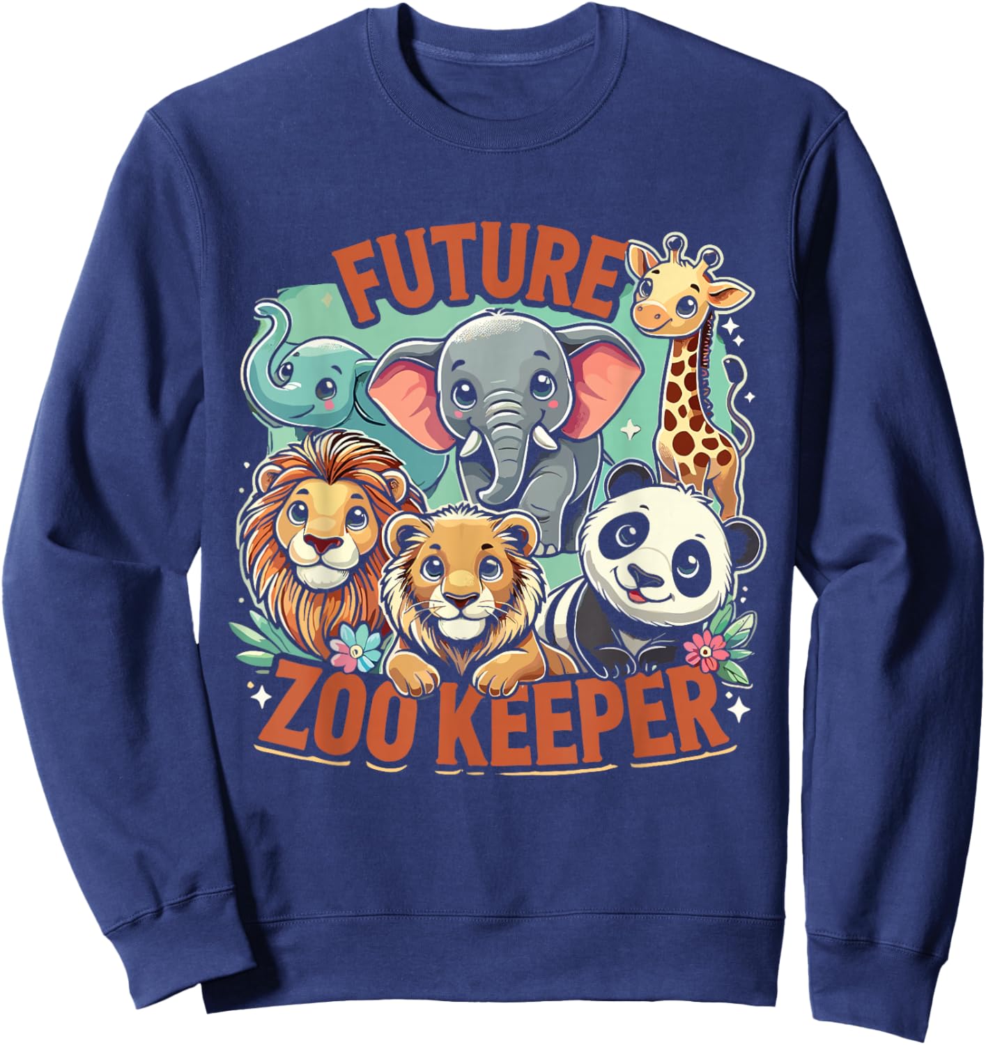Zookeeper Toddler Future Zoo Keeper Kids Sweatshirt - Sweatshirt | Navy