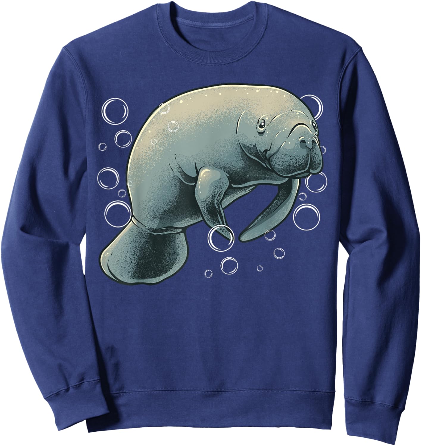 Manatee Design Women Boys Girl Sea Cow Lover Manatee Sweatshirt - Sweatshirt | Navy