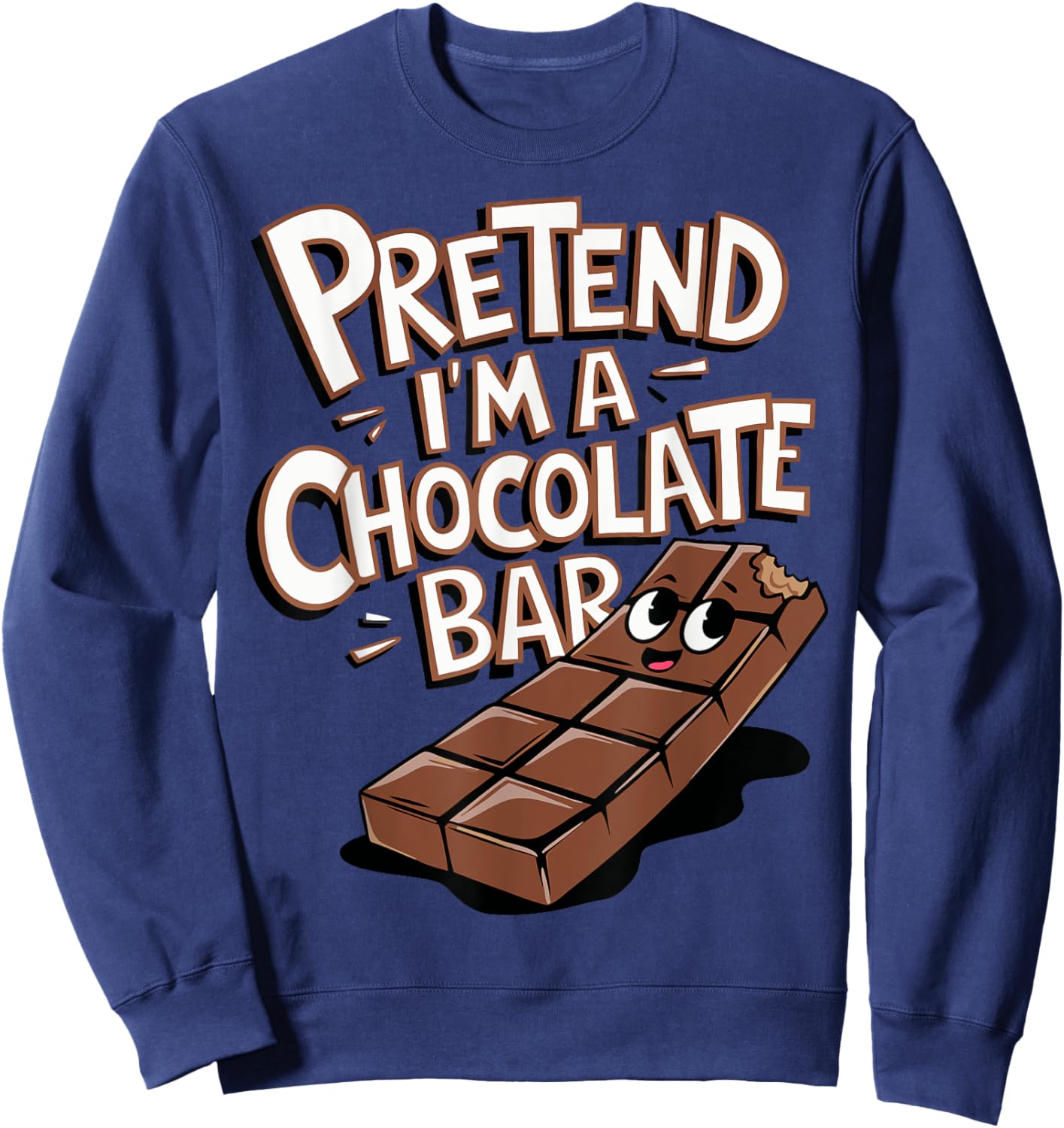 Pretend I'm A Chocolate Bar Sweatshirt - Sweatshirt | Navy