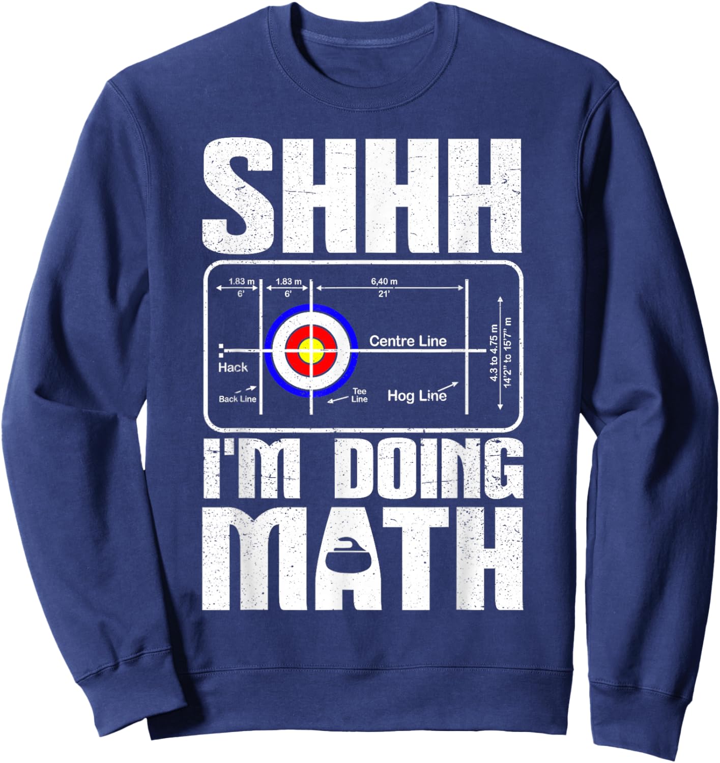 Curling Funny Curling sport Sweatshirt - Sweatshirt | Navy