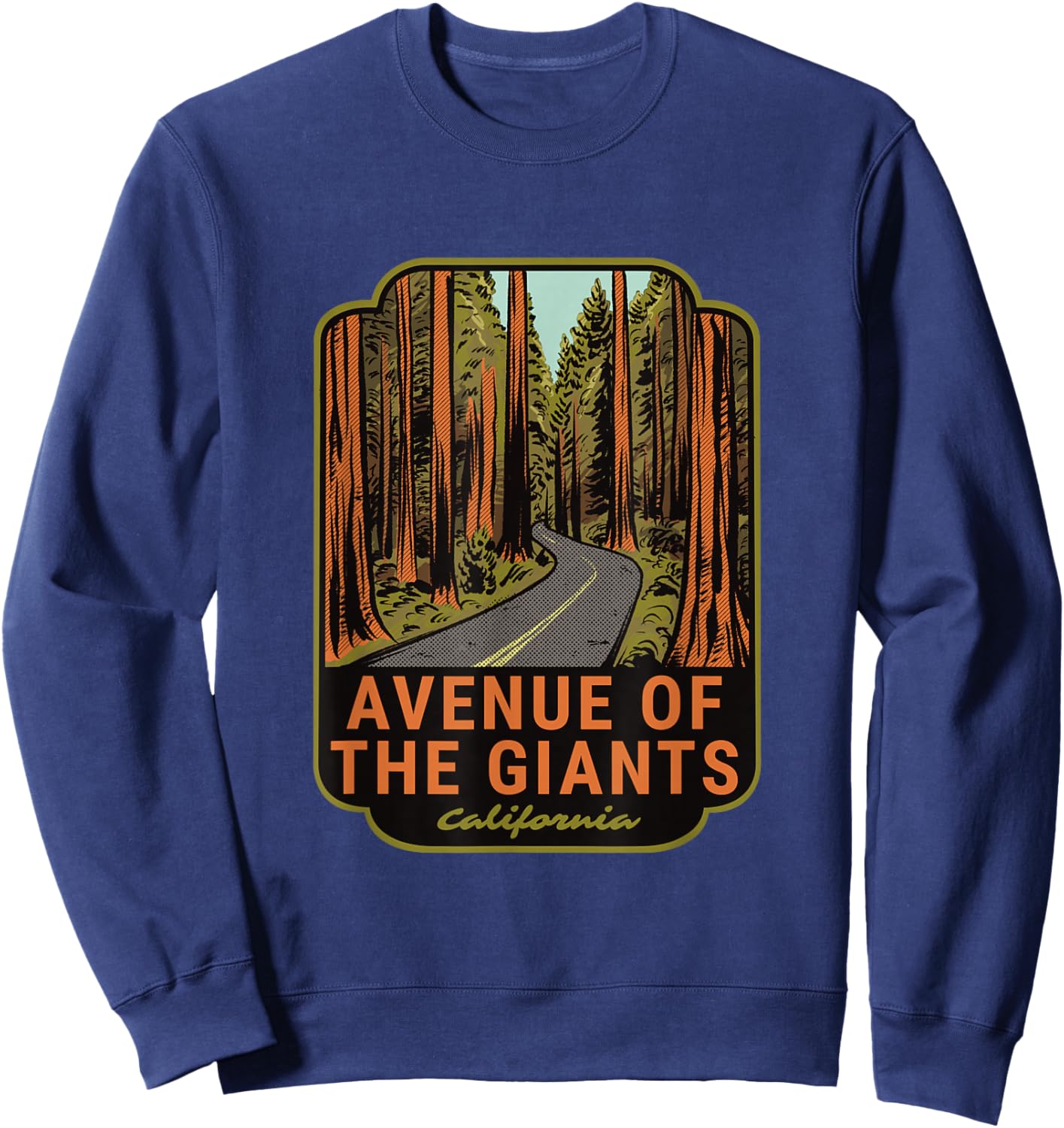 Avenue of the Giants California Sweatshirt - Sweatshirt | Navy