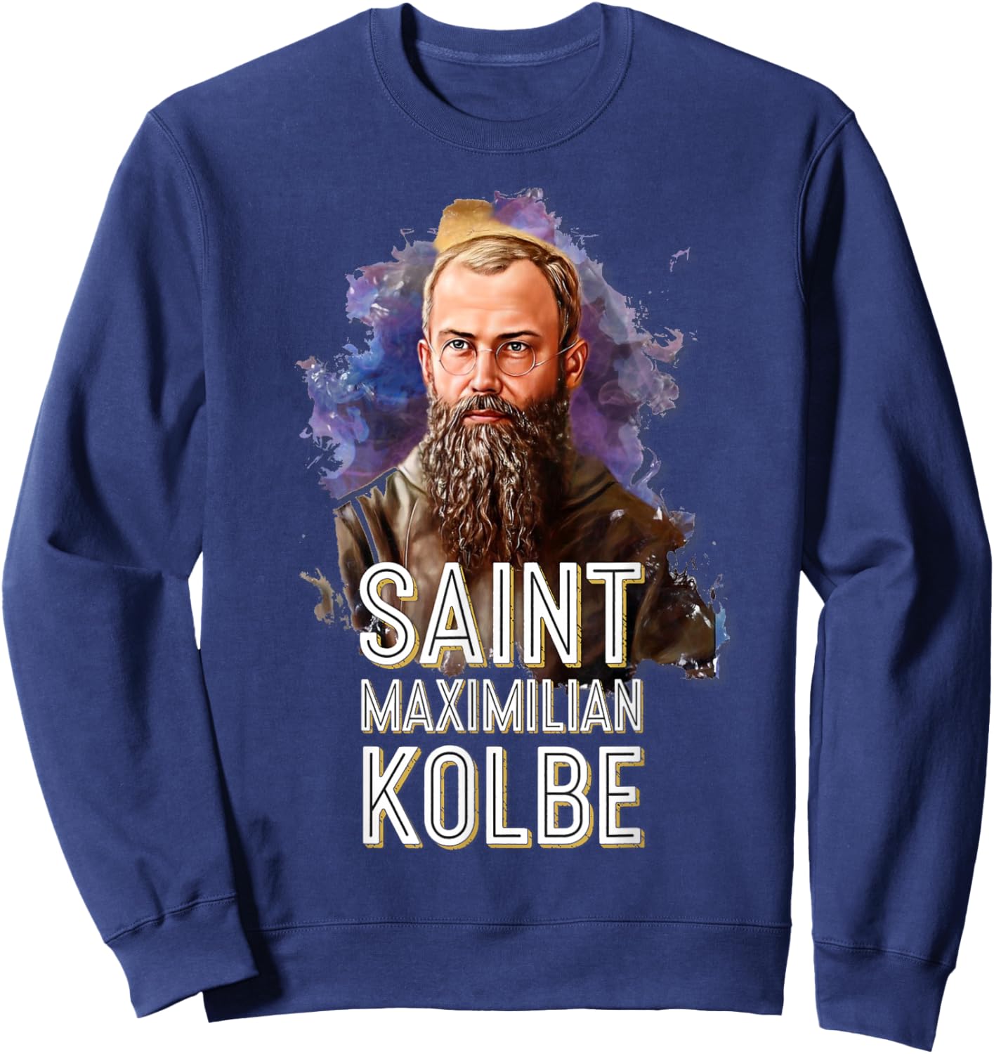 Militia of The Immaculata St. Maximilian Kolbe Catholic Sweatshirt - Sweatshirt | Navy
