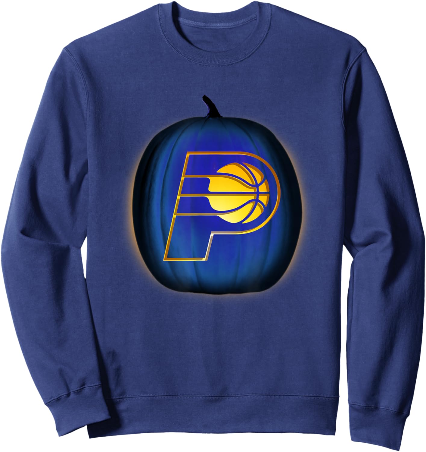 NBA Indiana Pacers Halloween Glow Pumpkin Sweatshirt - Sweatshirt | Navy