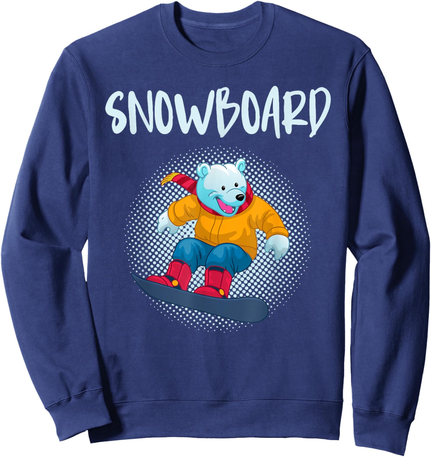 Snowboarding Kids SNOWBOARD Snowboarder Toddlers Sweatshirt - Sweatshirt | Navy
