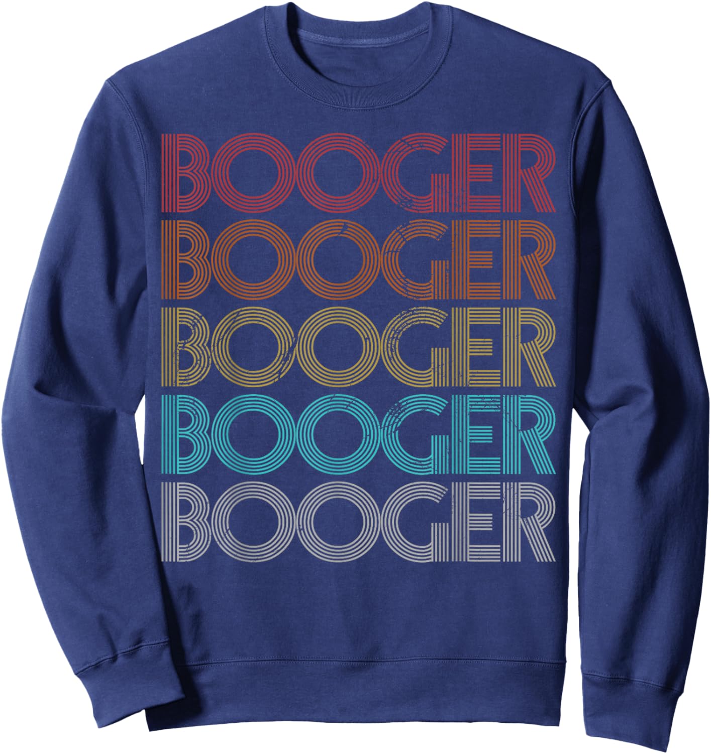 Retro Vintage Booger Sweatshirt - Sweatshirt | Navy