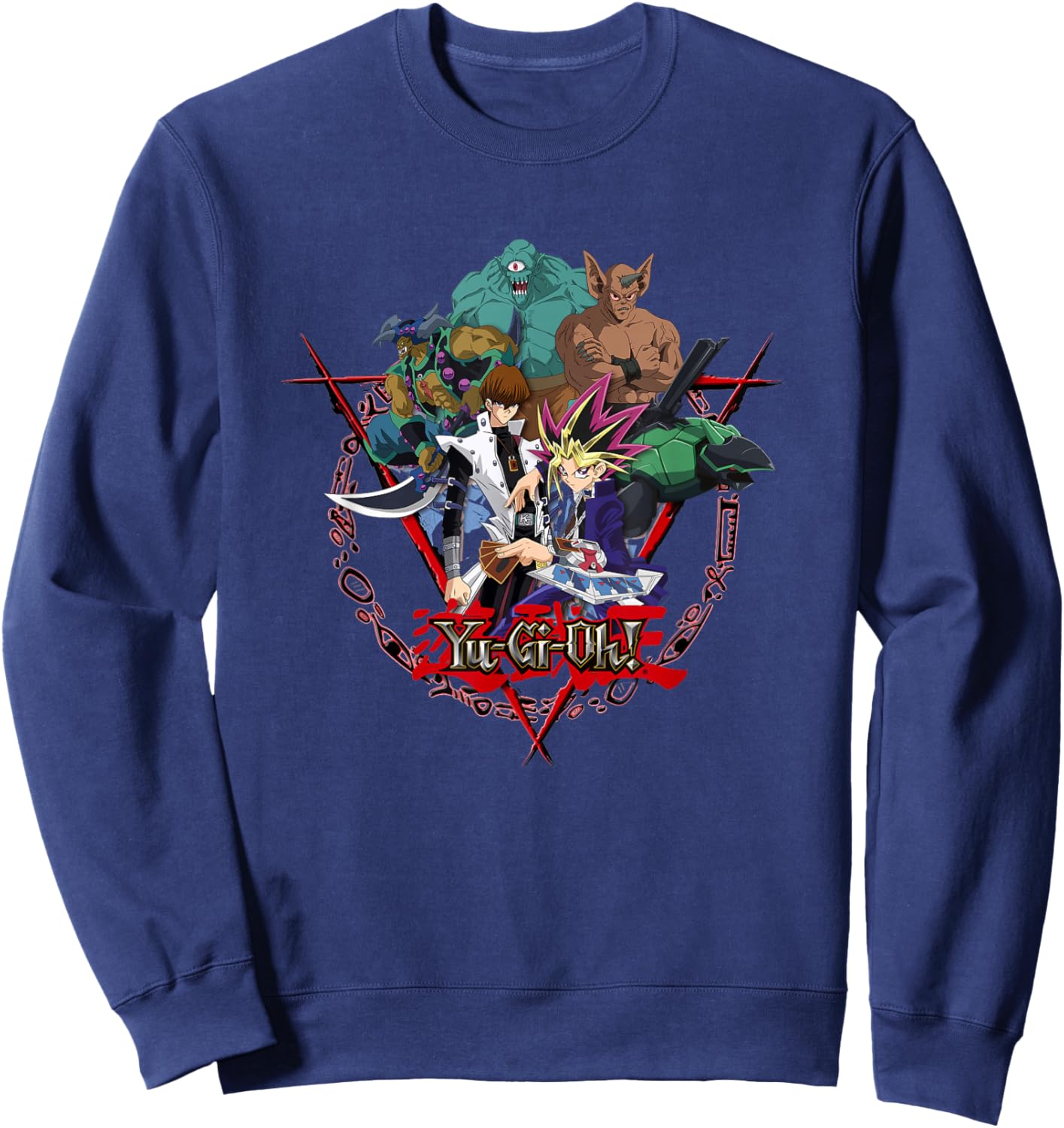 Yami Yugi & Kaiba Seto Logo PAPL606 Sweatshirt - Sweatshirt | Navy