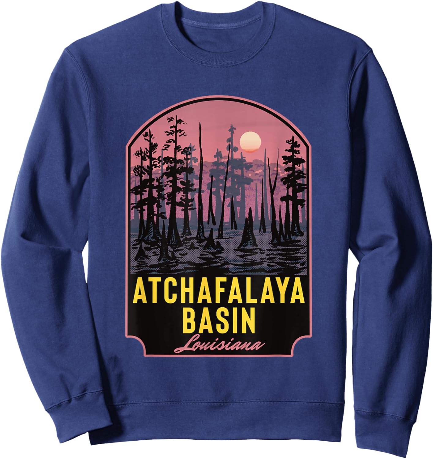 Atchafalaya Basin Louisiana Sweatshirt - Sweatshirt | Navy