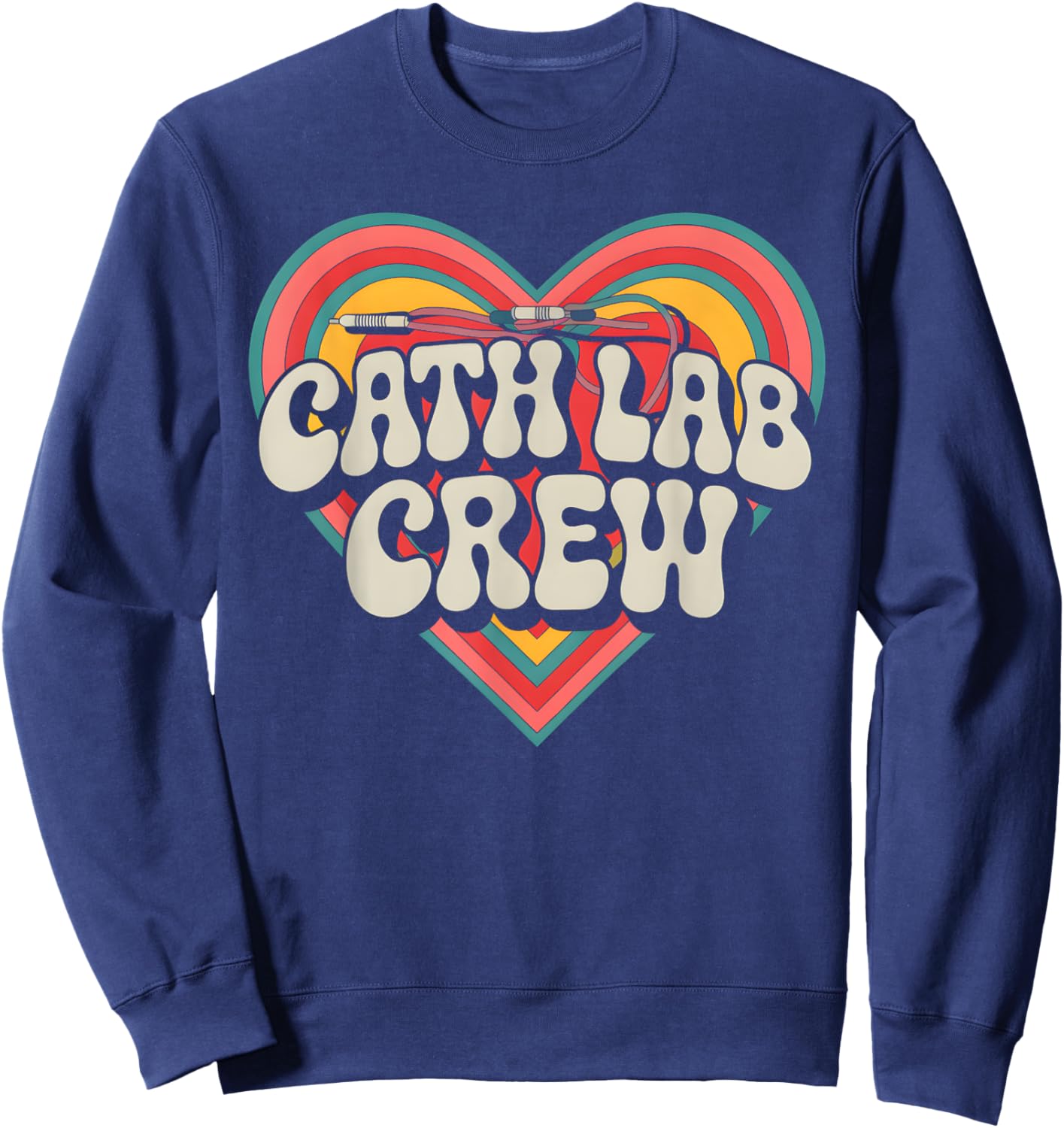 Cath Lab Crew Cardiac Cath Lab Medical Medicine Sweatshirt - Sweatshirt | Navy