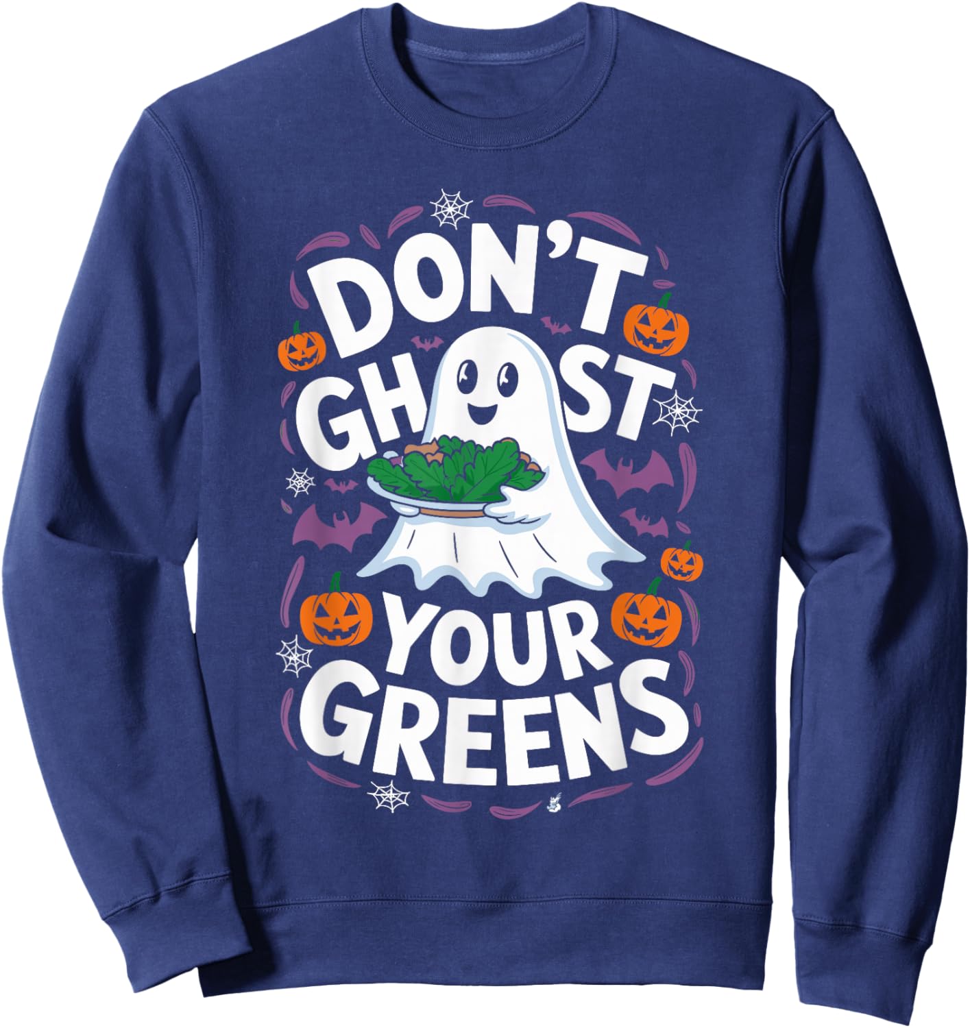 Don’t Ghost Your Greens Dietitian Halloween Sweatshirt - Sweatshirt | Navy