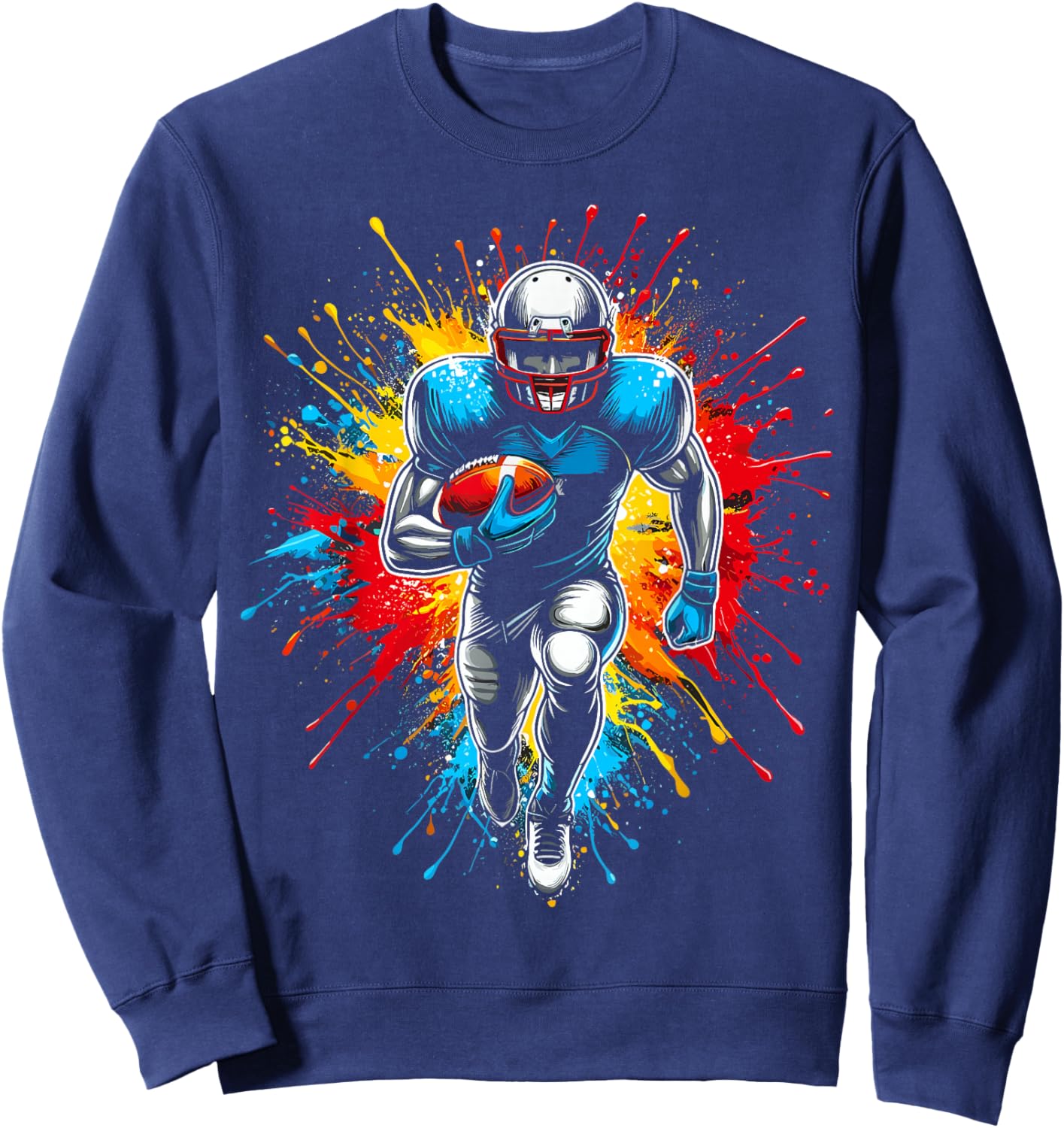 American Football Player Sweatshirt - Sweatshirt | Navy