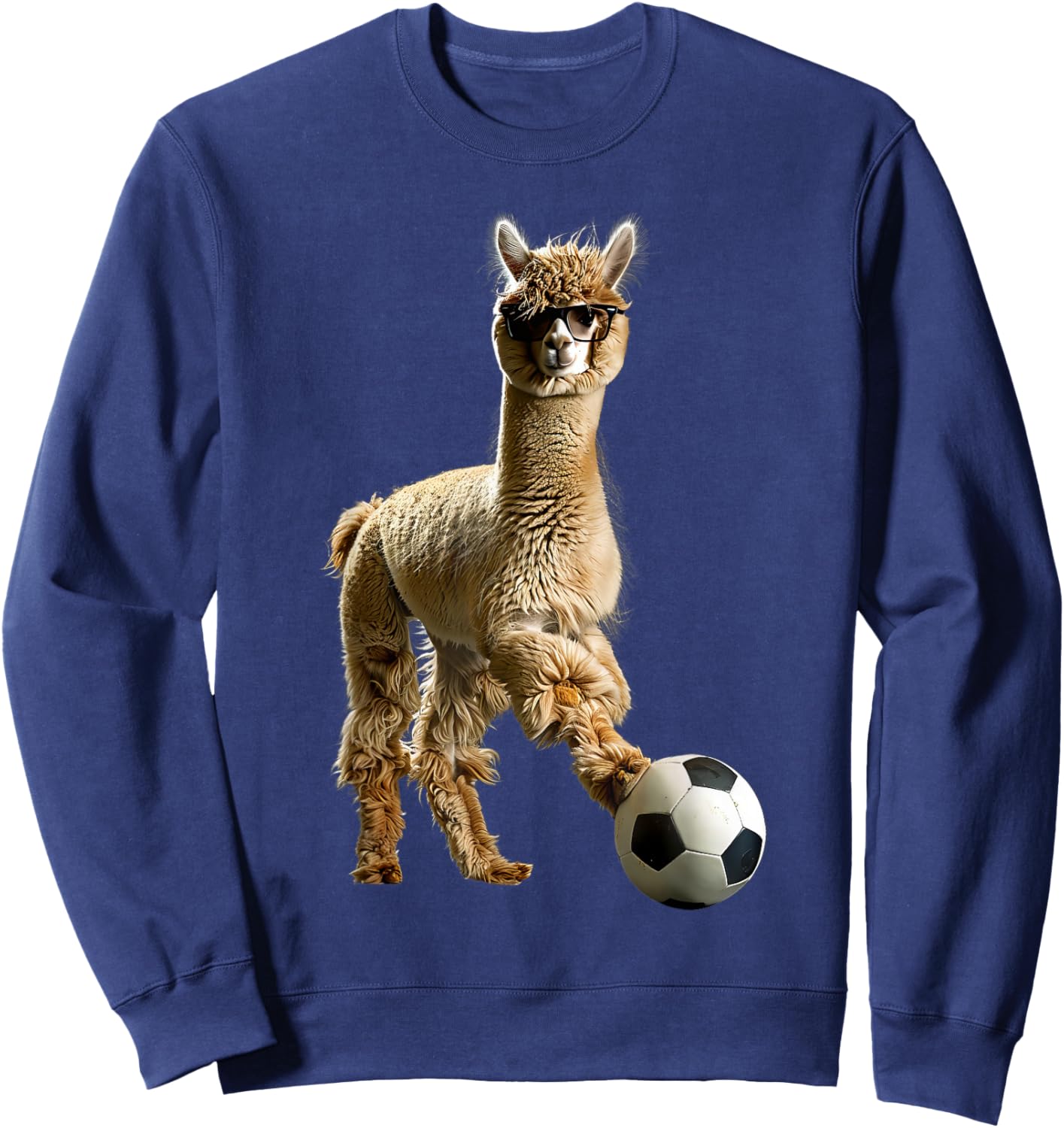 Alpaca Soccer Sweatshirt - Sweatshirt | Navy