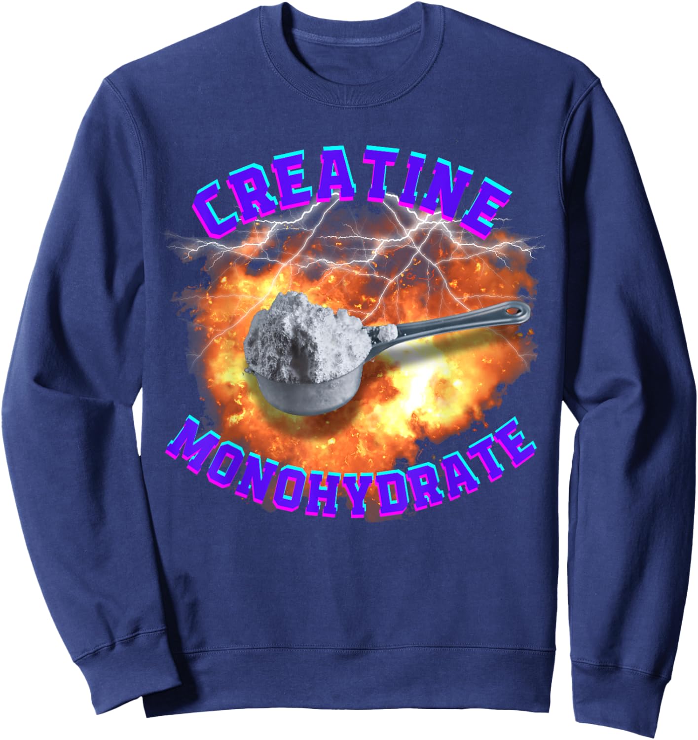 Funny creatine Sweatshirt - Sweatshirt | Navy