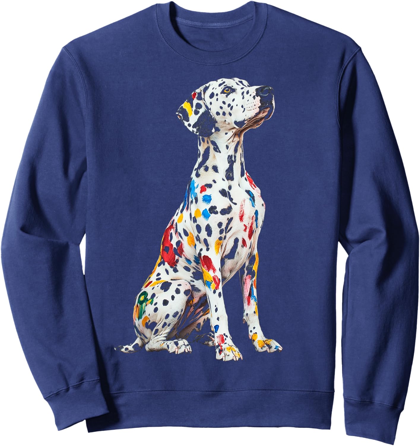 Dalmatian Dog Motif Pet Art Dalmatian Women Kids Sweatshirt - Sweatshirt | Navy