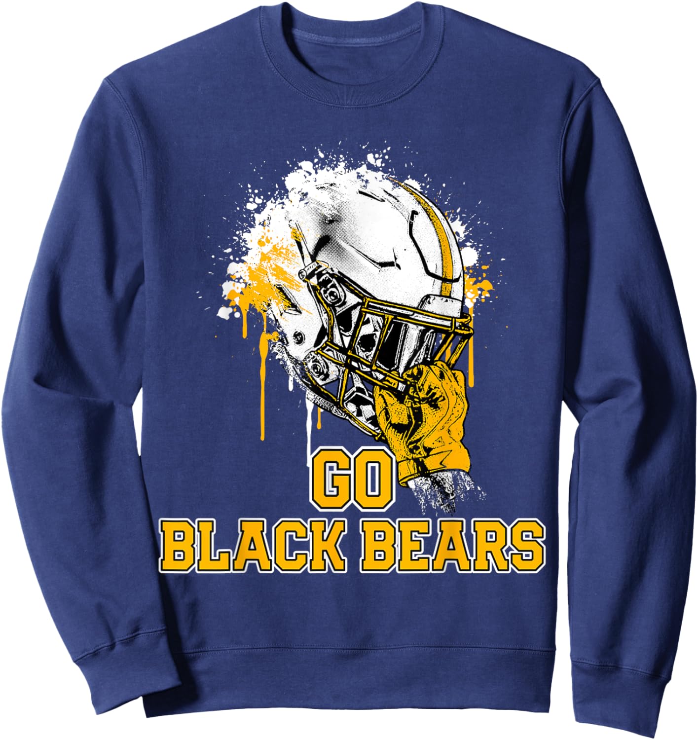 River View Black Bears Rising Helmet GO! Sweatshirt - Sweatshirt | Navy