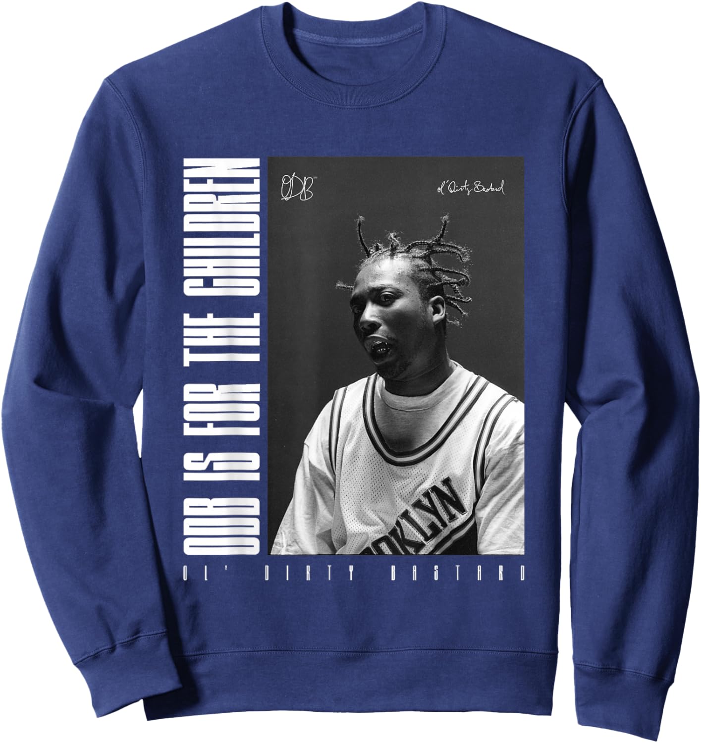 Ol' Dirty Bastard ODB Is For The Children Sweatshirt - Sweatshirt | Navy