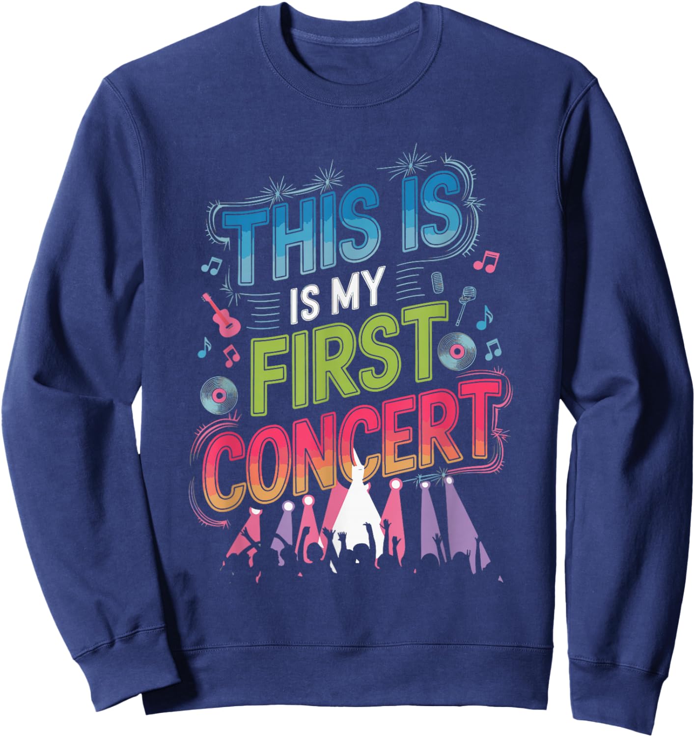 This Is My First Concert Sweatshirt - Sweatshirt | Navy