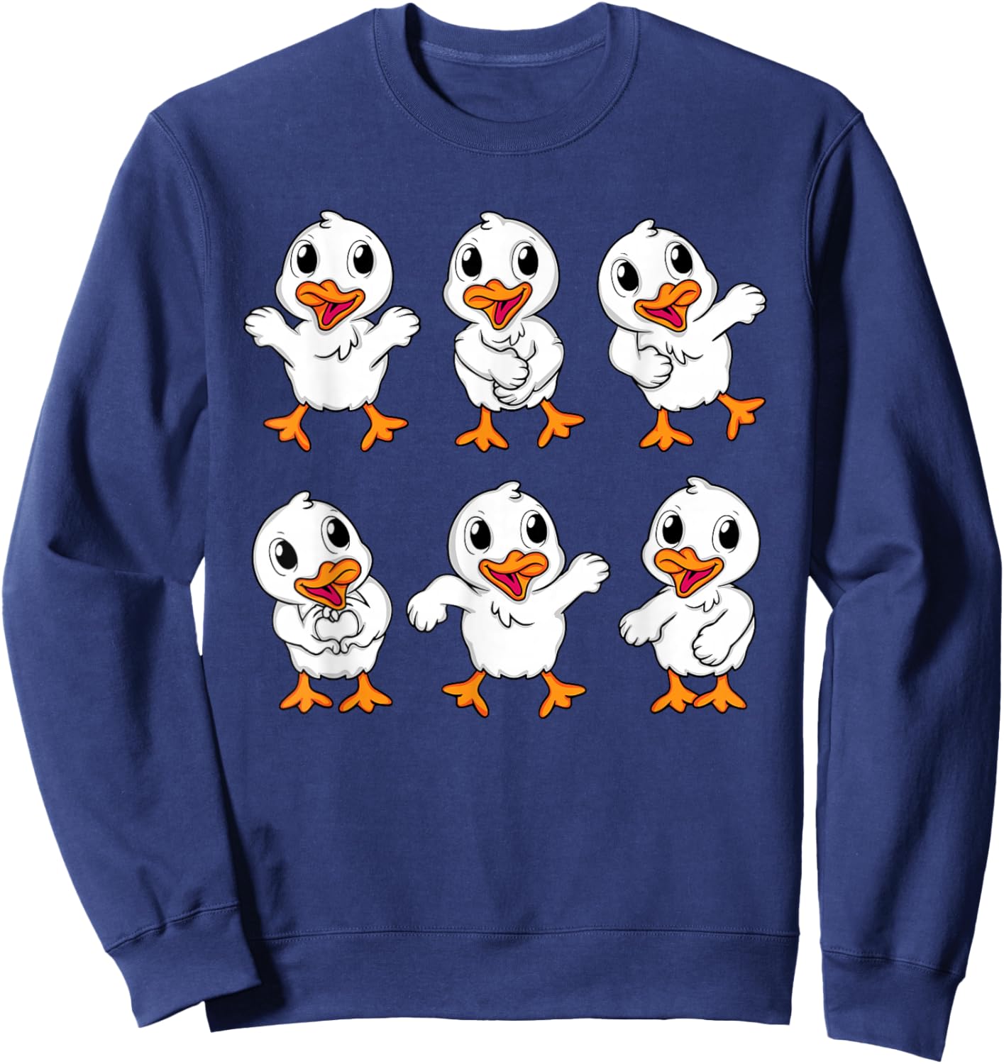 Cute Baby Ducks Kids Duck Lover Women Duck Sweatshirt - Sweatshirt | Navy
