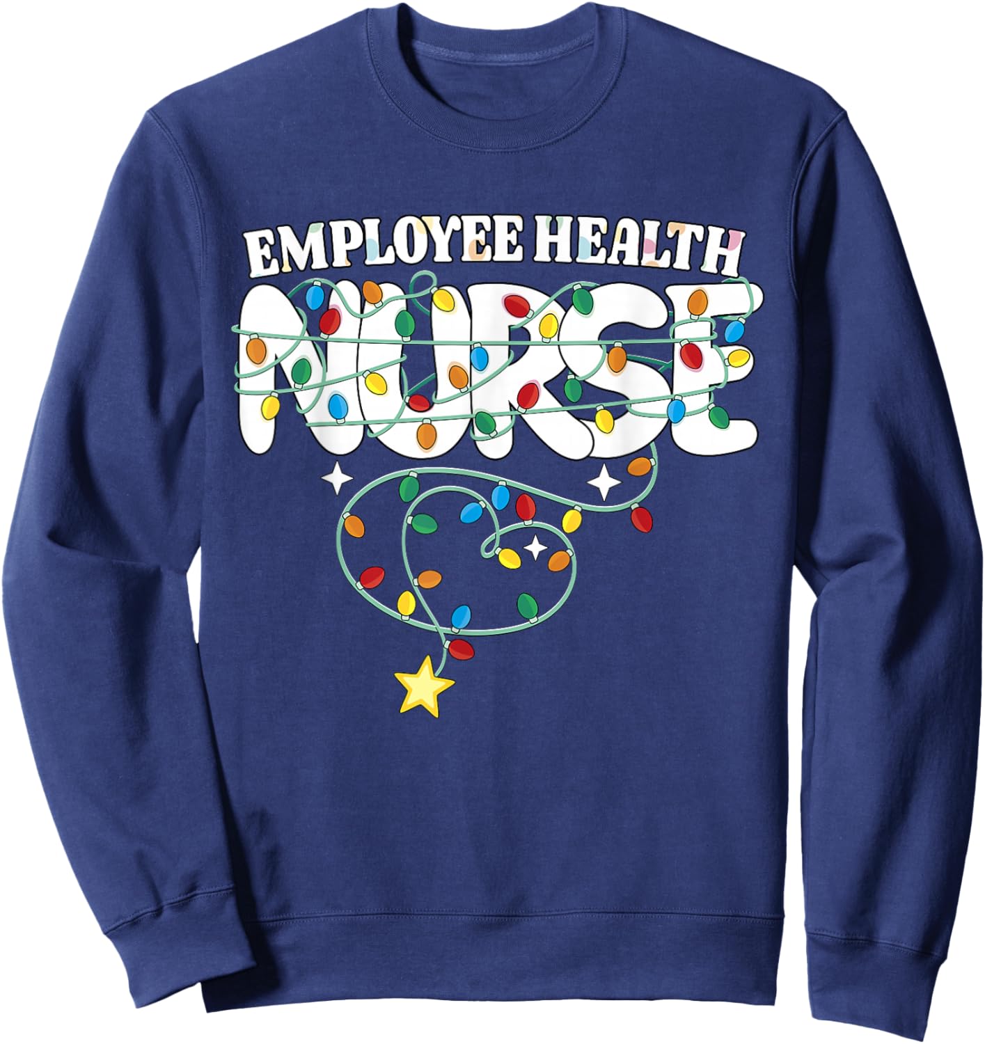 Employee Health Nurse Christmas Occupational Health RN Squad Sweatshirt - Sweatshirt | Navy