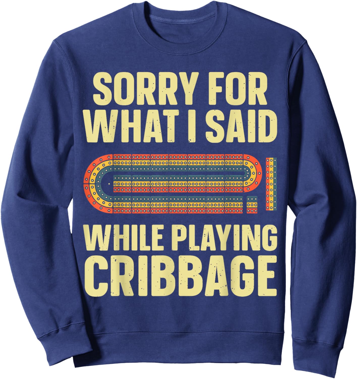 Cribbage Art Women Kids Card Game Cribbage Player Sweatshirt - Sweatshirt | Navy