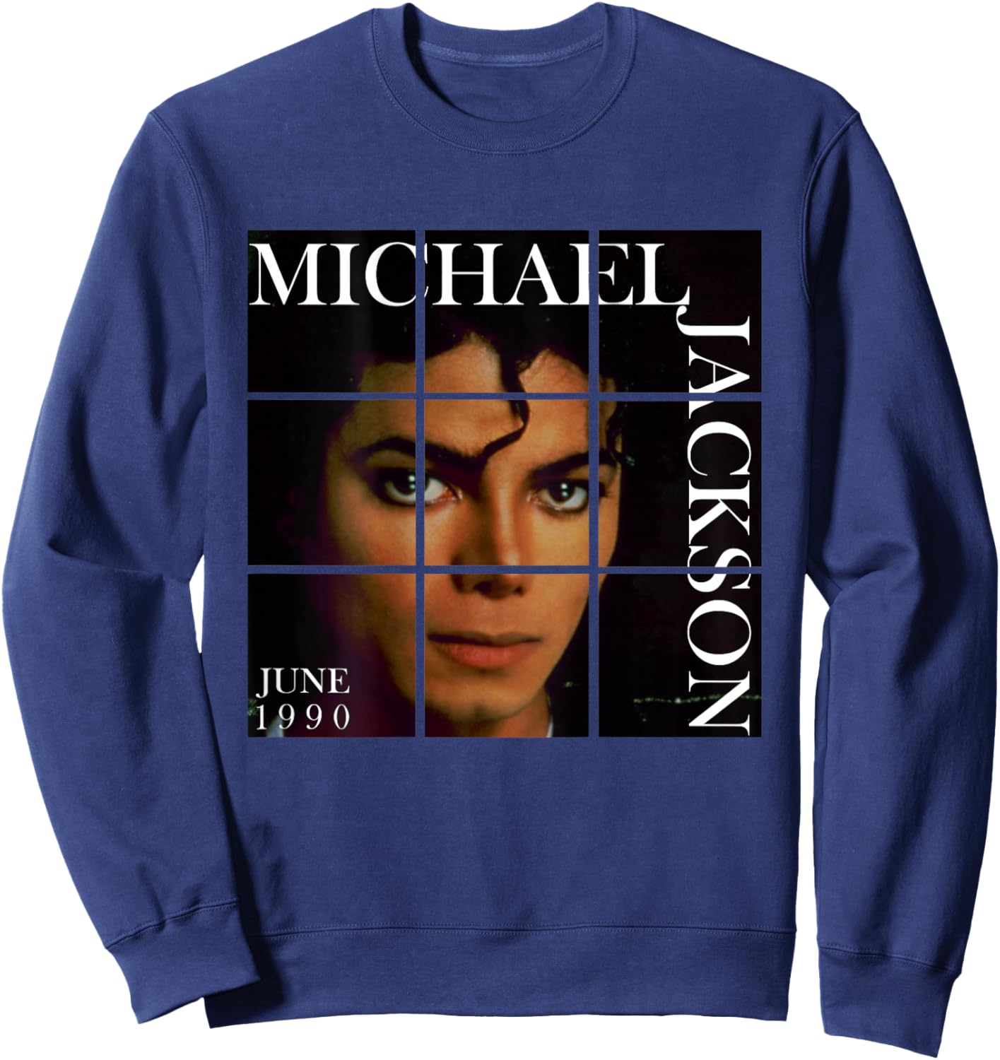 The King of POP MJ-016 Back Printed Sweatshirt - Sweatshirt | Navy