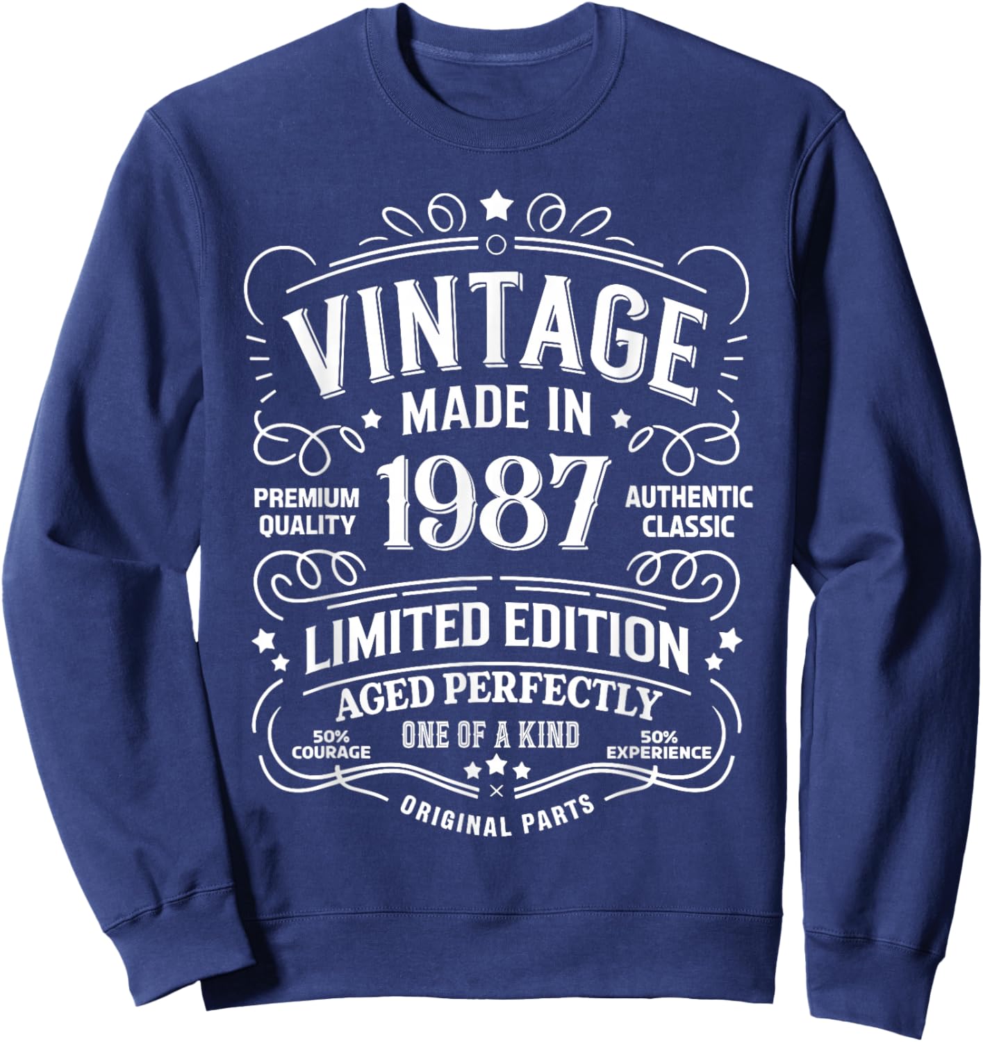 38th Birthday 1987 Birthday Gifts Women Sweatshirt - Sweatshirt | Navy