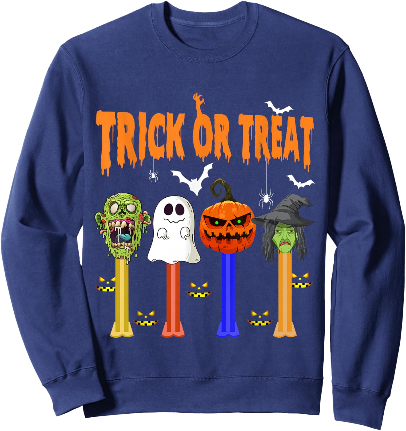Halloween and pumpkin Sweatshirt - Sweatshirt | Navy