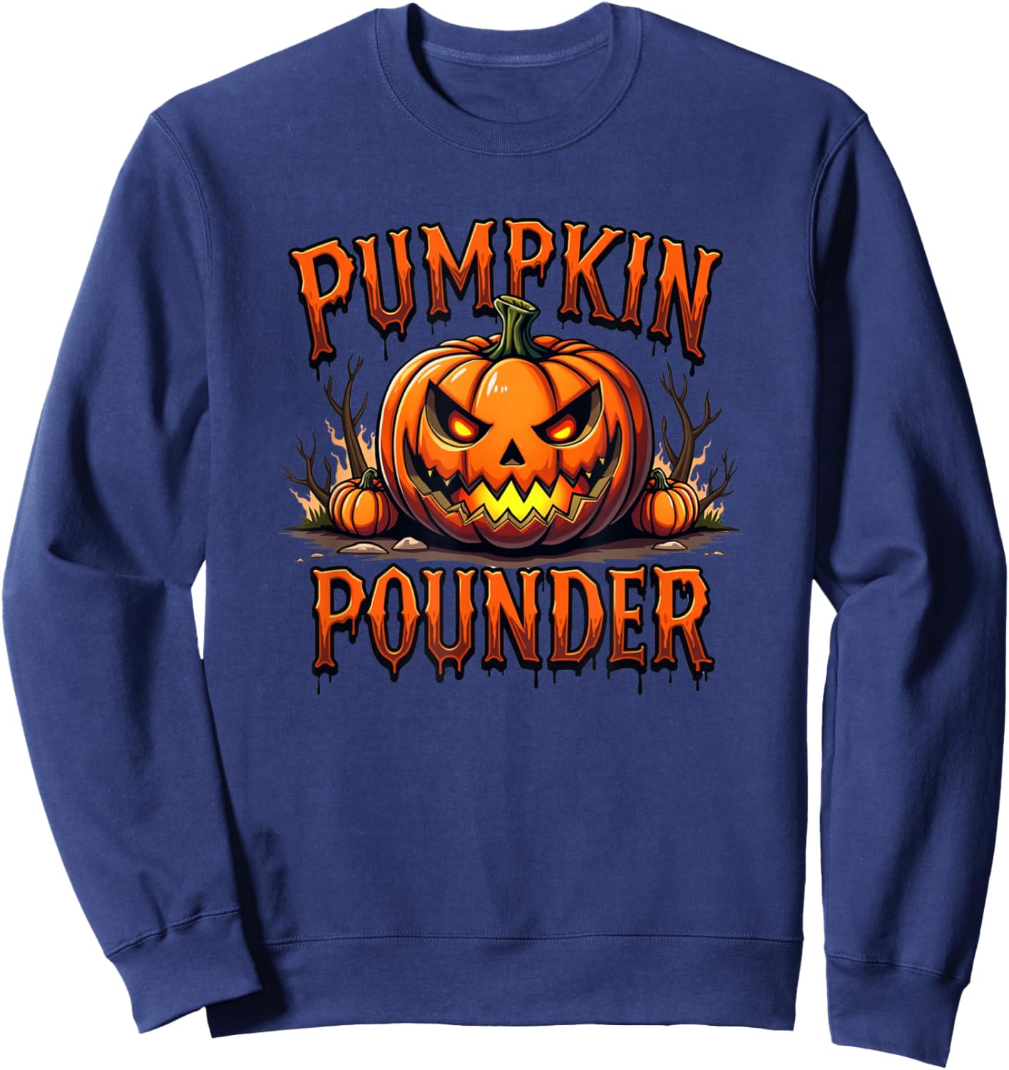 Pumpkin Pounder Top for Partner of Ginger Red Head Person Sweatshirt - Sweatshirt | Navy